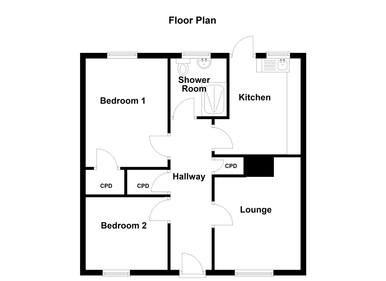 2, Brooking Way, Saltash floorplan