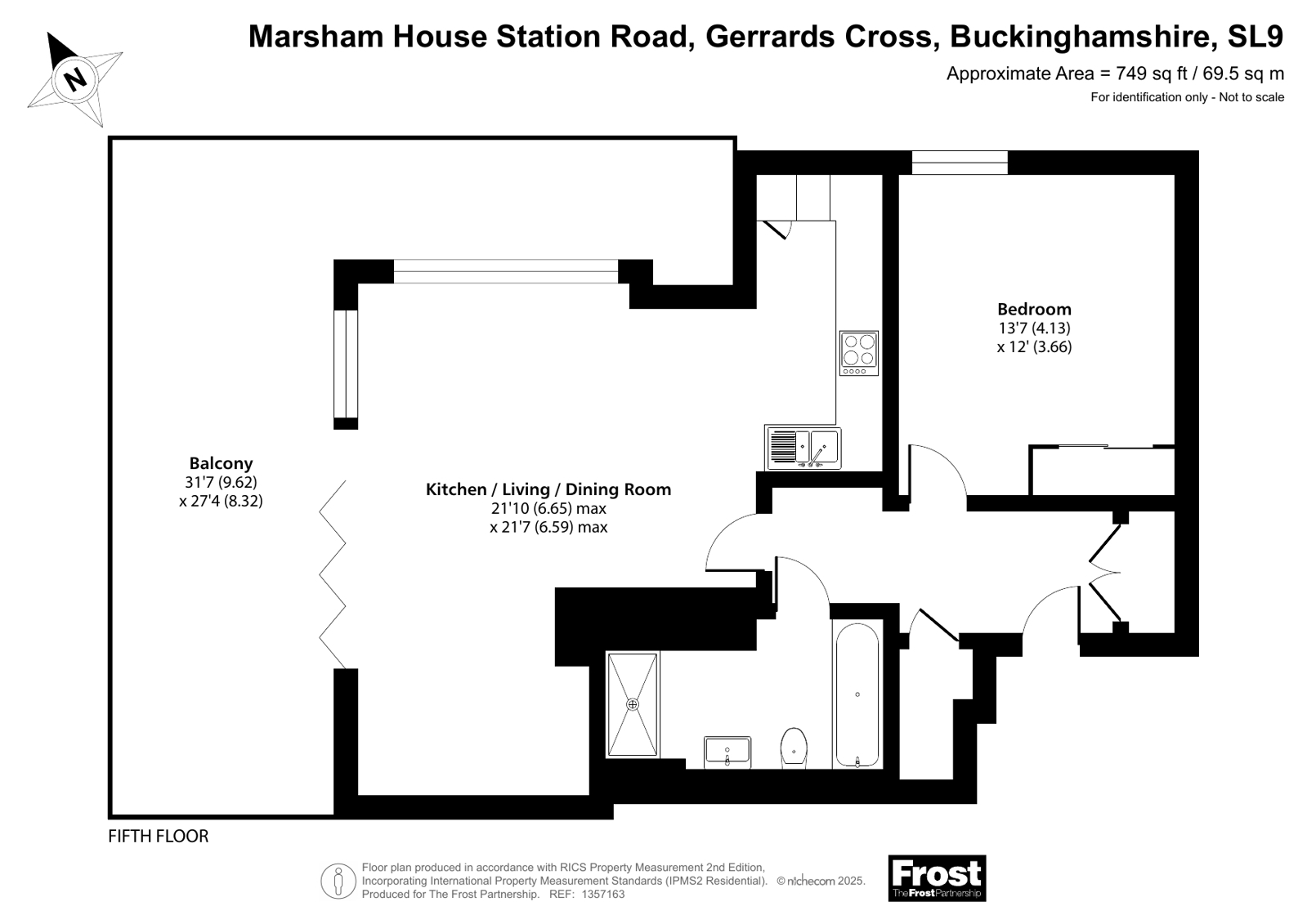 Flat 49, Marsham House,, Station Road, Buckinghamshire floorplan