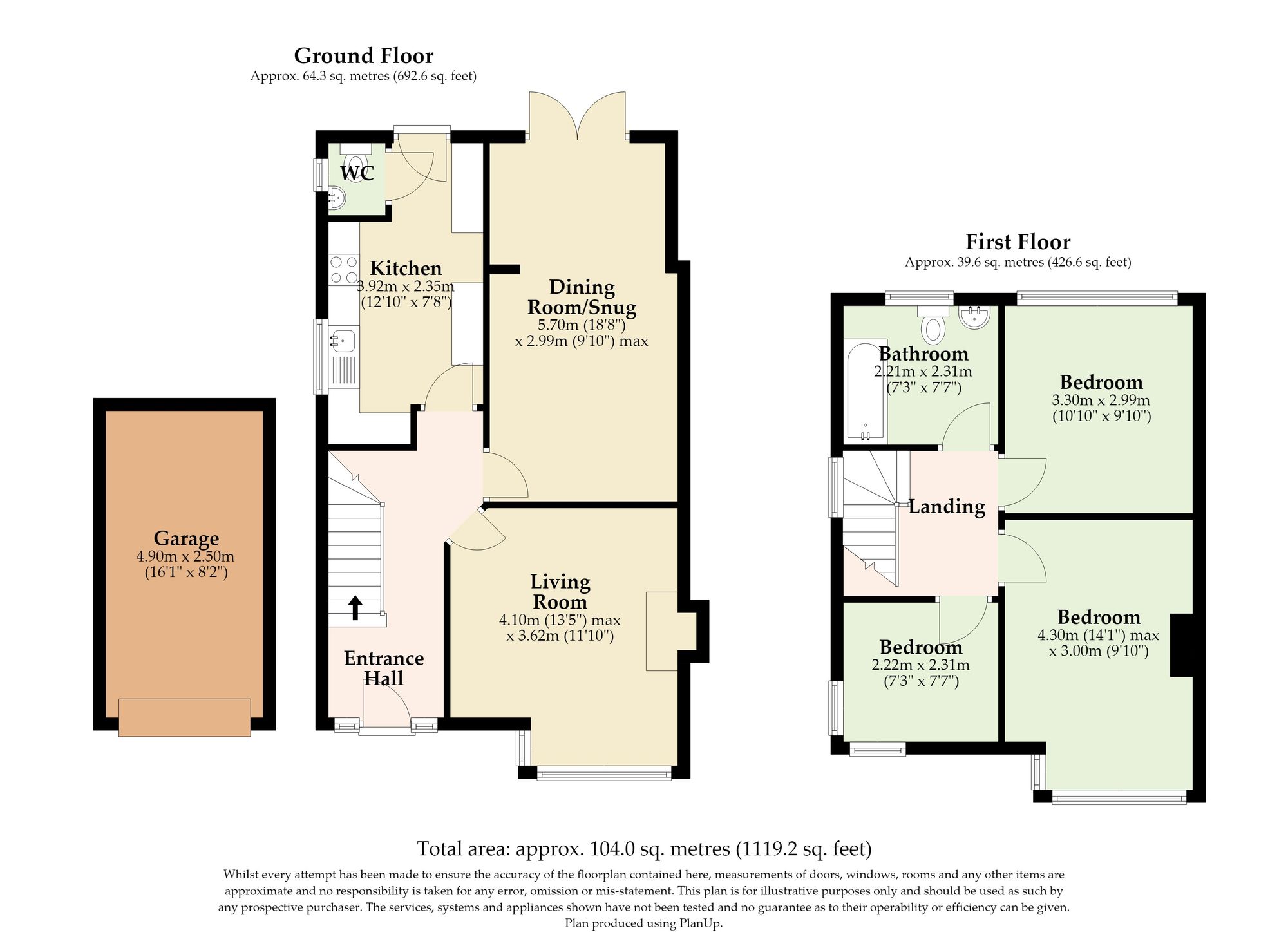 96 Caister Road, Great Yarmouth floorplan