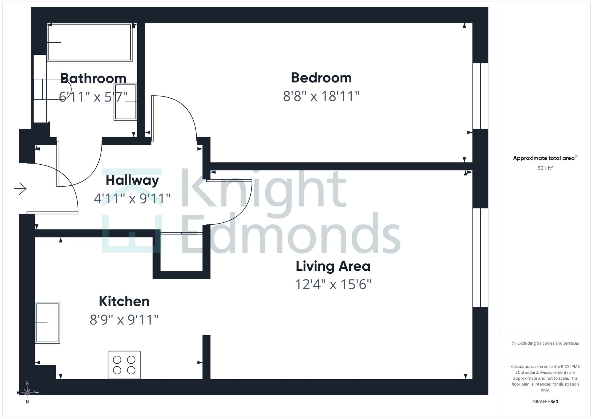 Flat 209, Scotney Gardens St. Peters Street, Maidstone floorplan