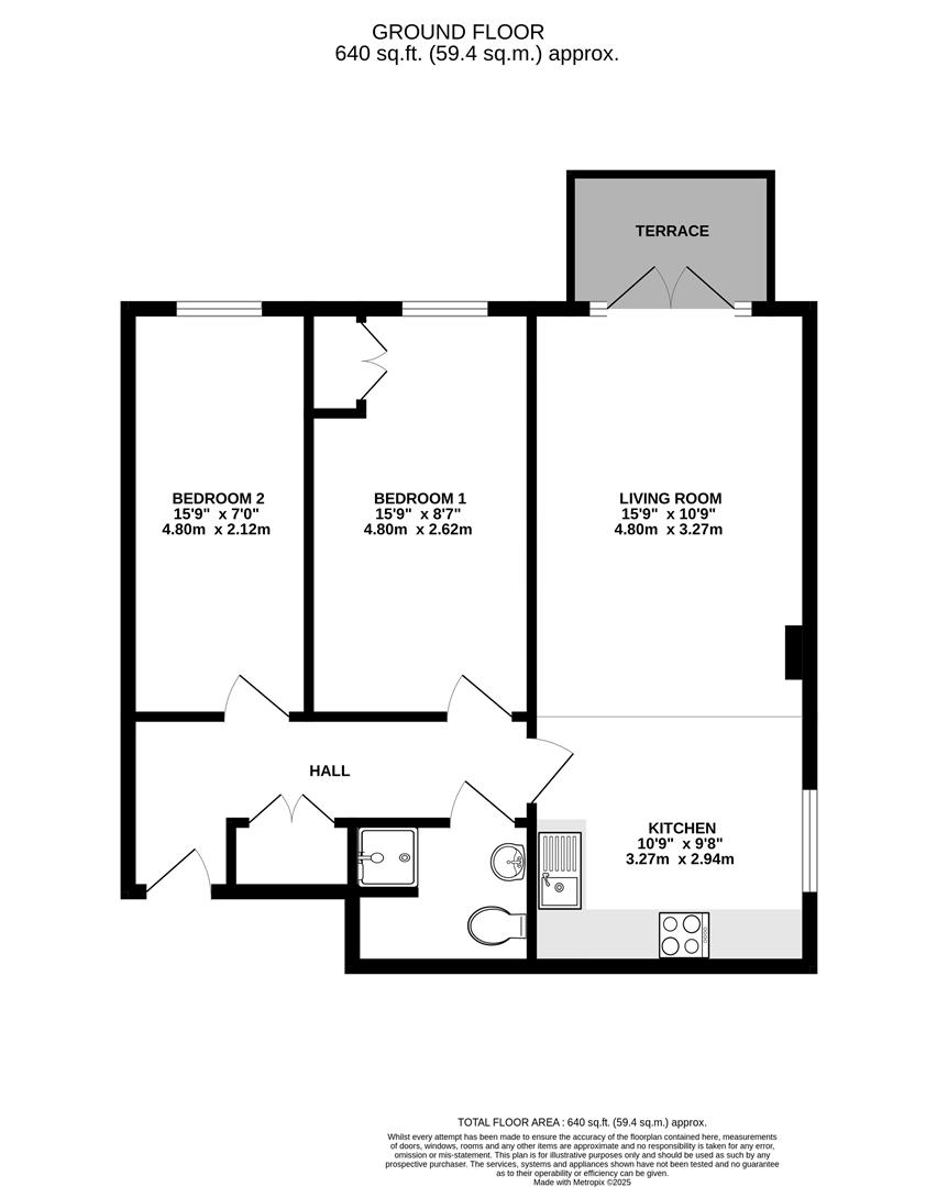 16 Marlbourgh House, Park Lodge Avenue, West Drayton floorplan