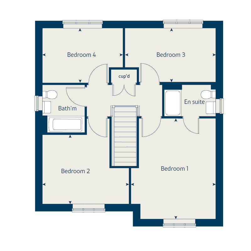 69, Osier Way, Buckingham floorplan