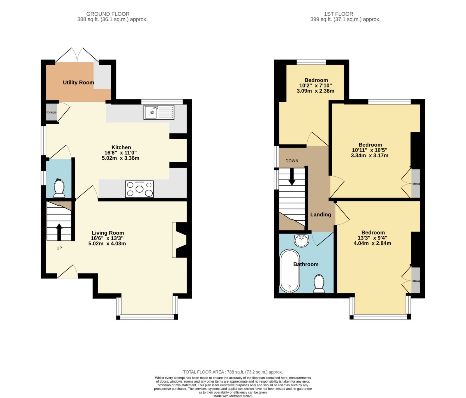 10 Claremont Terrace,, Sandwich Road, Sandwich floorplan