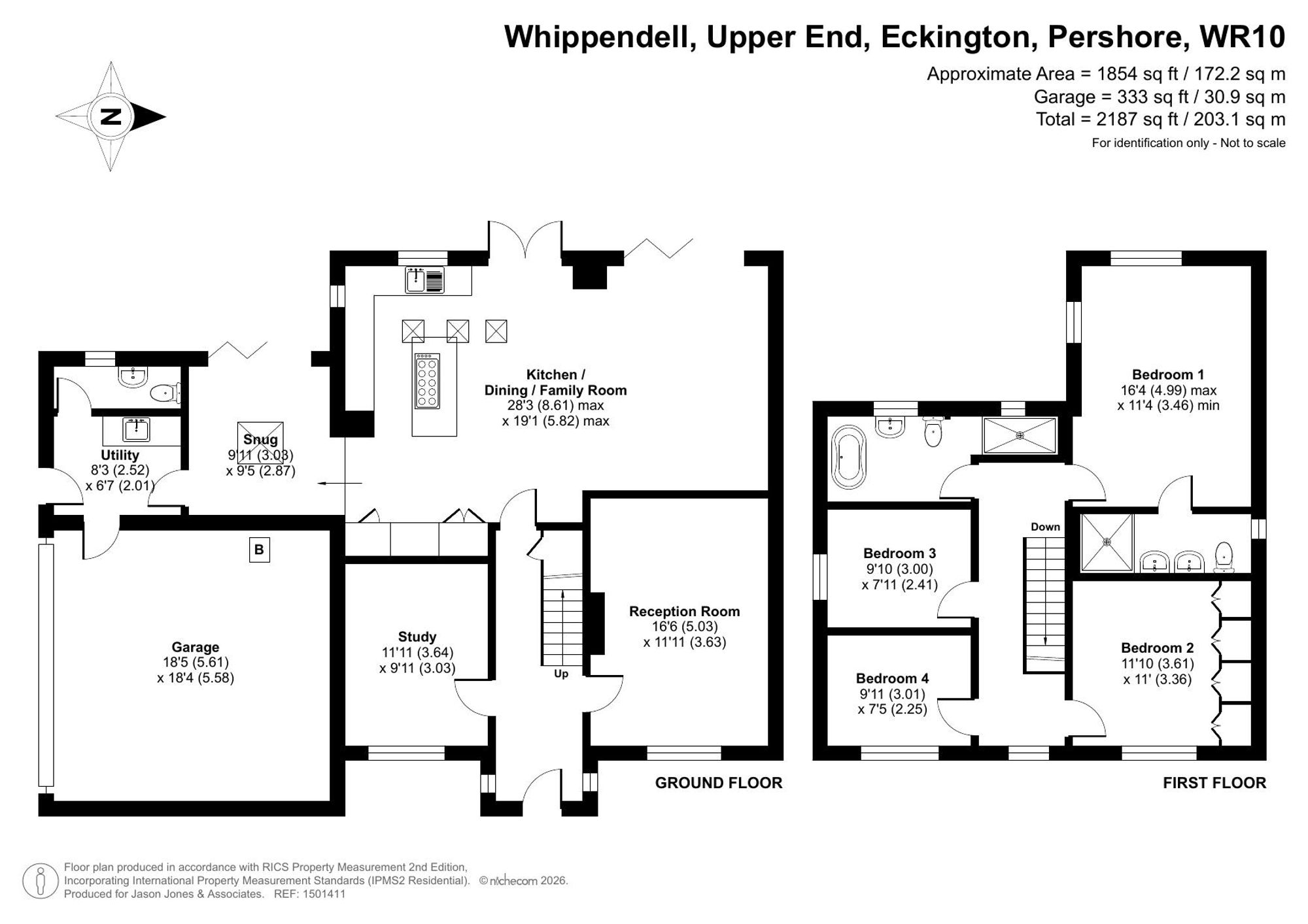 Whippendell Upper End, Pershore floorplan