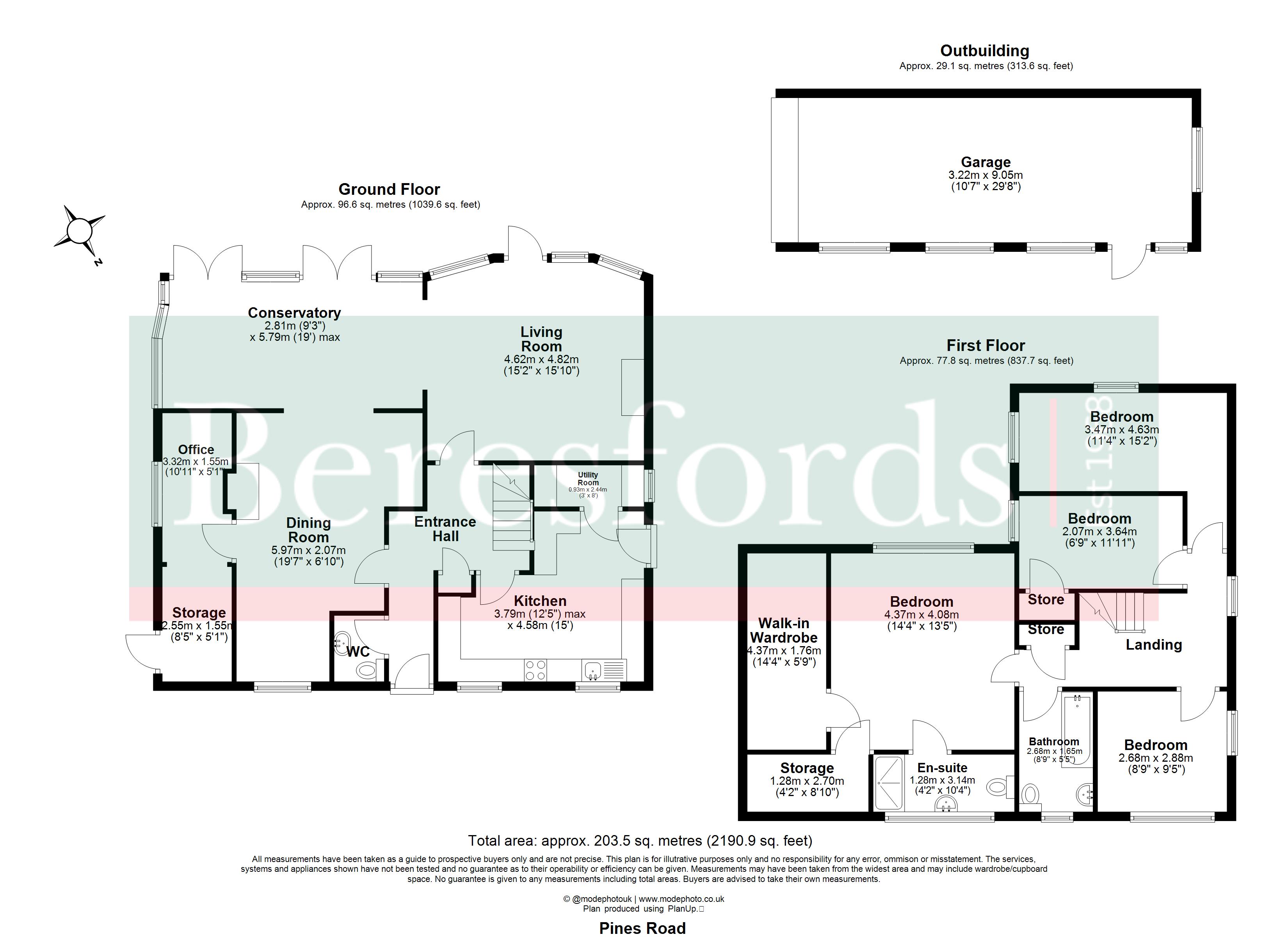 2, Pines Road, Essex floorplan