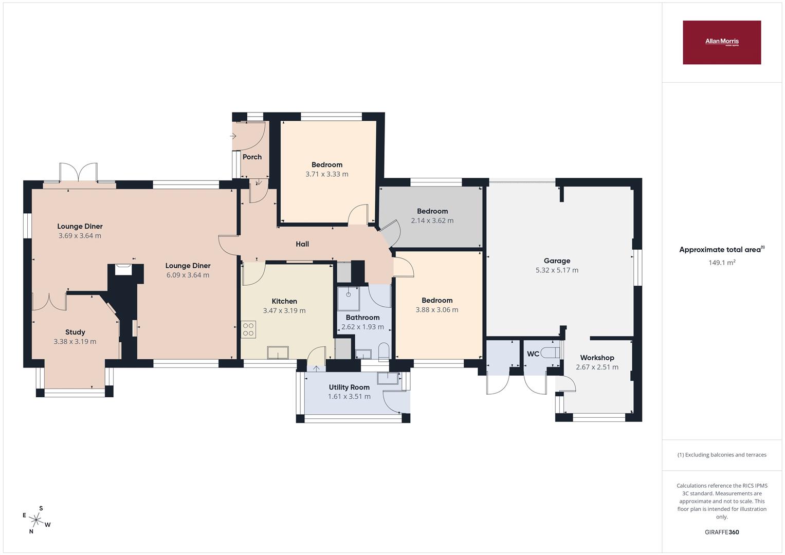 Oak Bank, Chapel Lane, Cradley floorplan