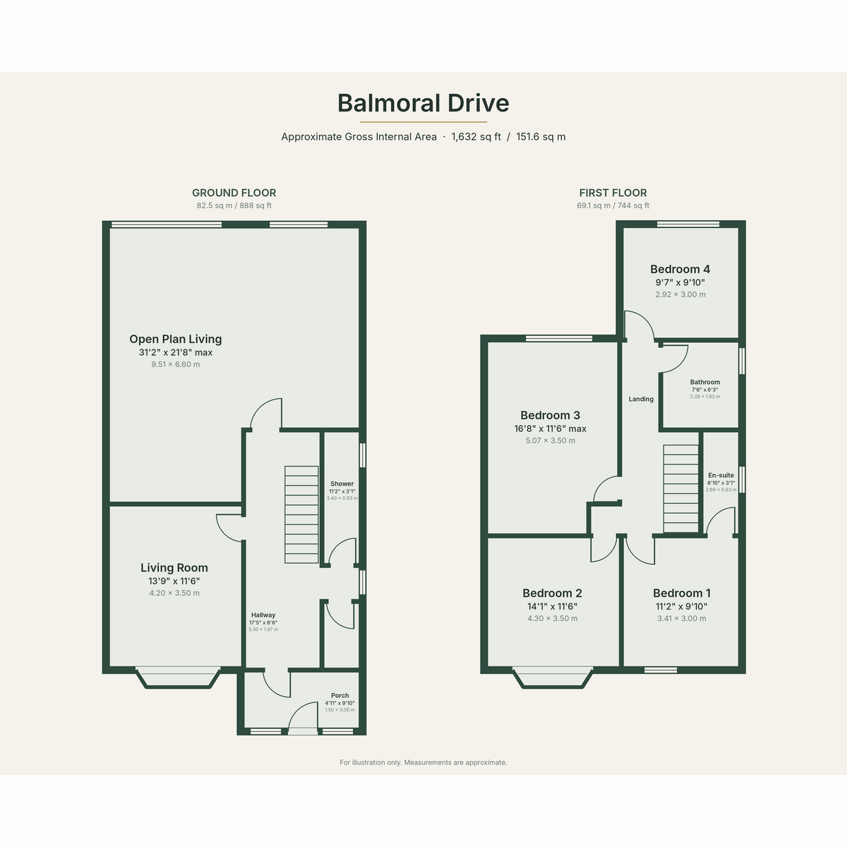 11, Balmoral Drive, Timperly floorplan
