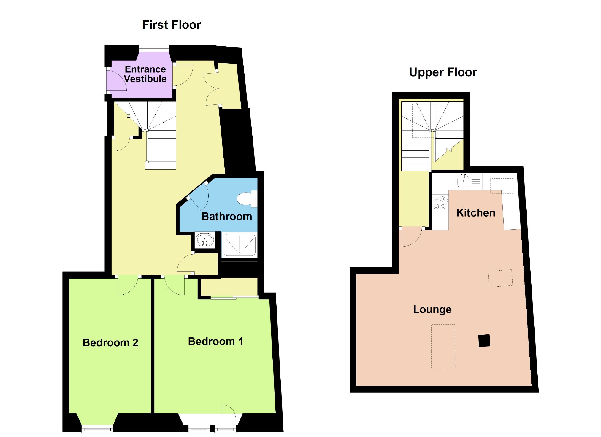 2 Bedrooms Flat for sale in 63A, High Street, Strathmiglo, Fife KY14