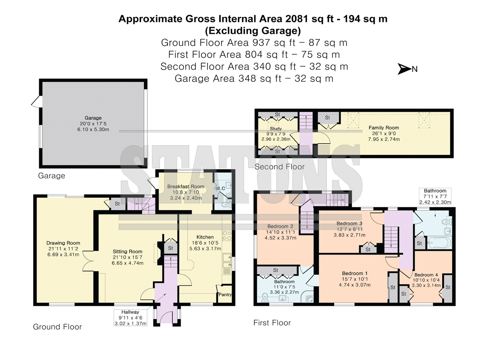 Tolmers Road, Cuffley, Hertfordshire, EN6 floorplan