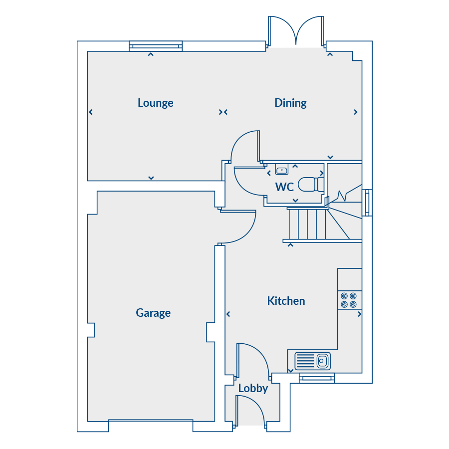 Plot 326, Foxby Lane, Gainsborough floorplan