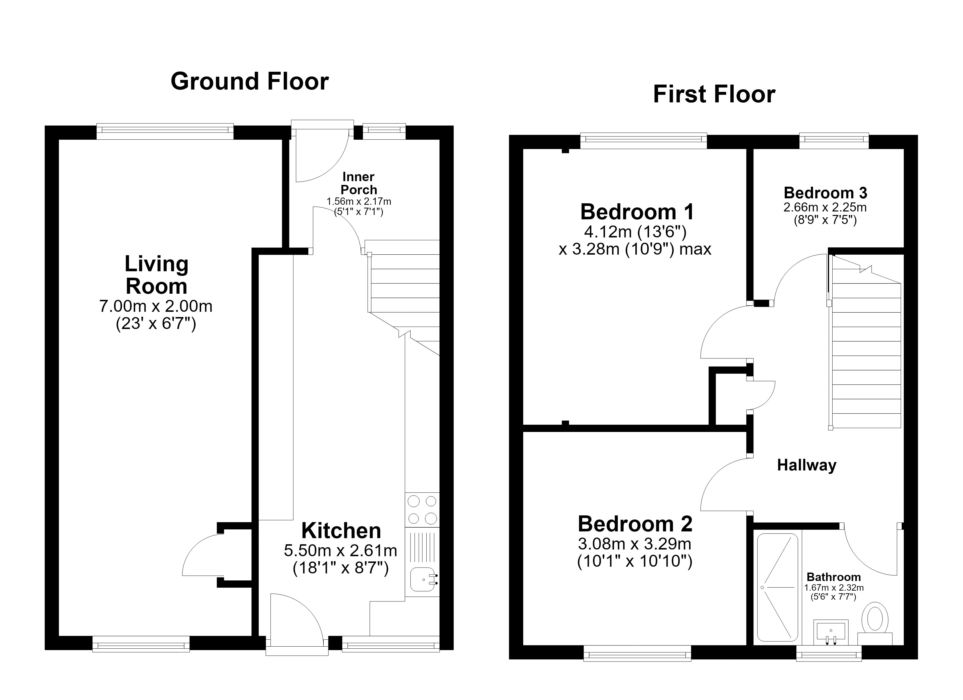 116, Findon Road, Crawley floorplan