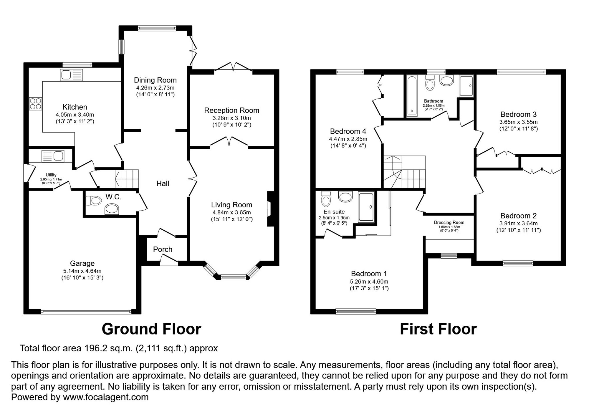 64 Lindisfarne Way, Grantham floorplan