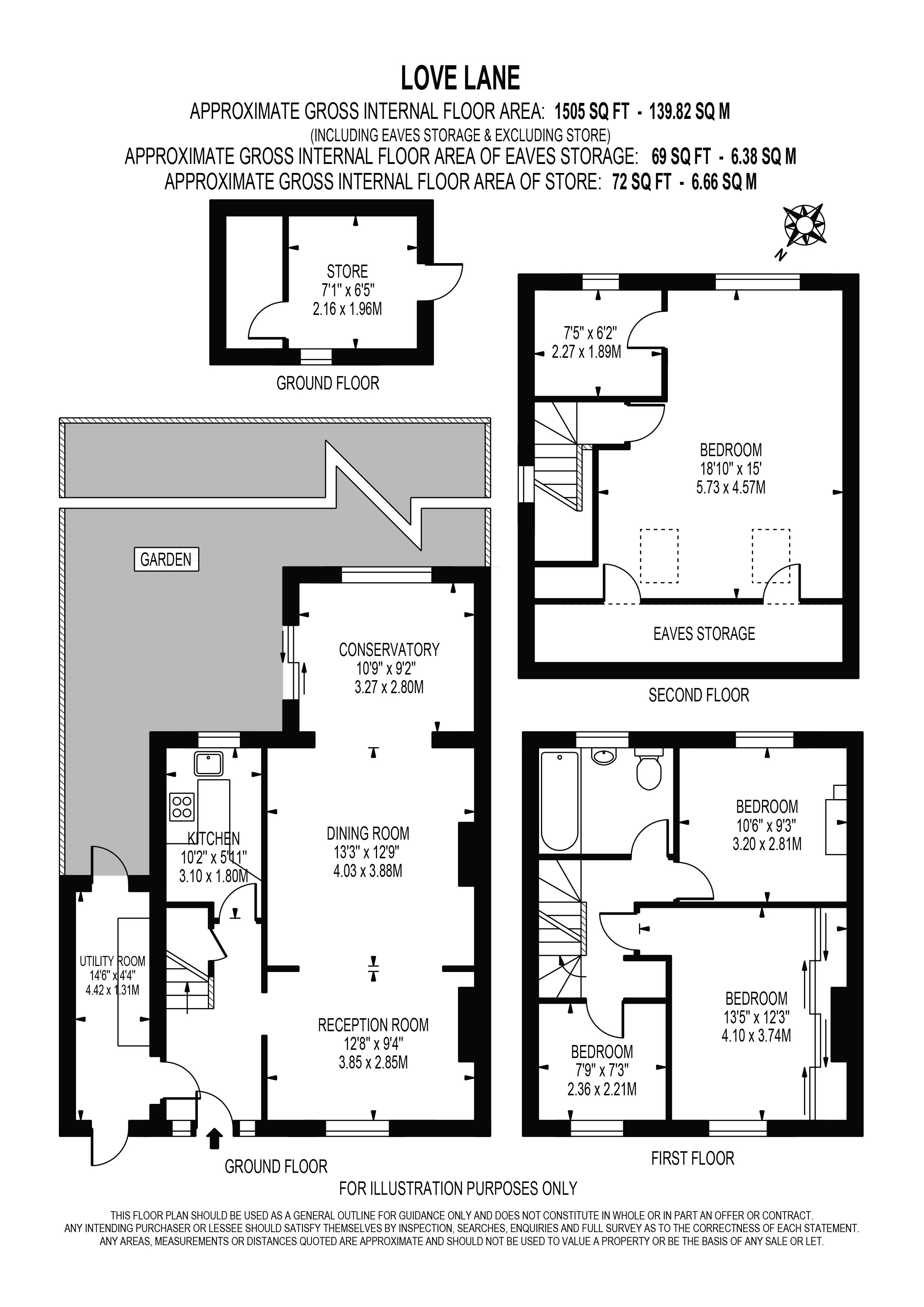 73, Love Lane, Morden floorplan