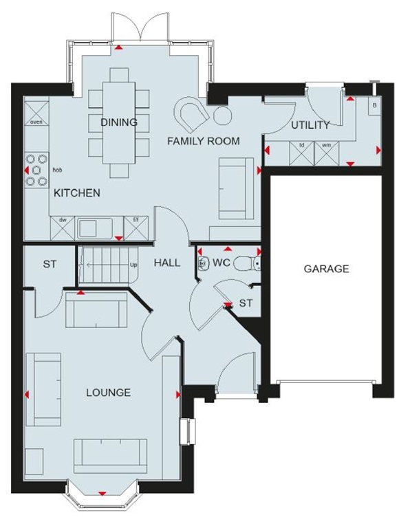 Plot 114, The Drummond, Henley Gate, Ipswich floorplan