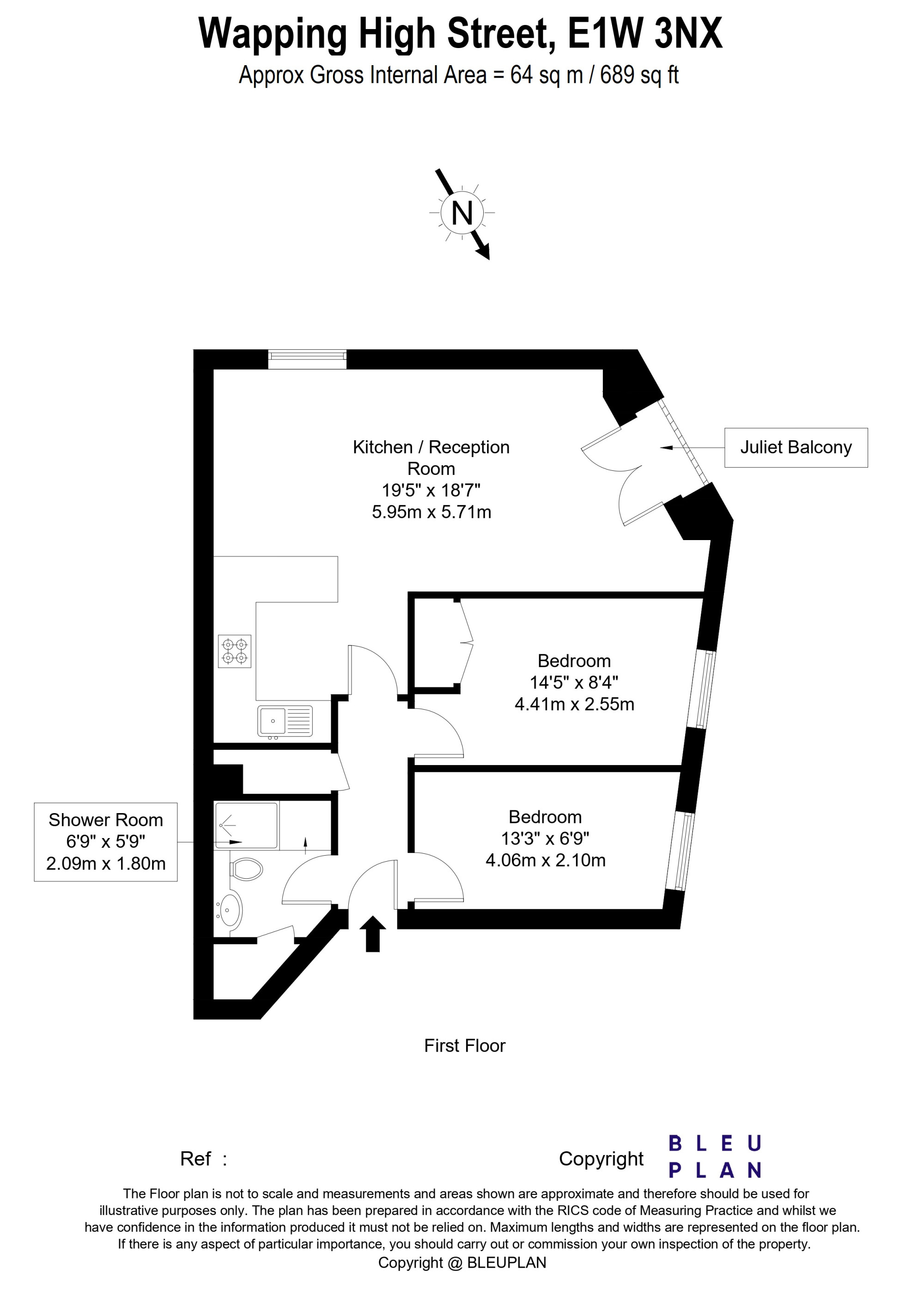 Falconet Court, Wapping floorplan