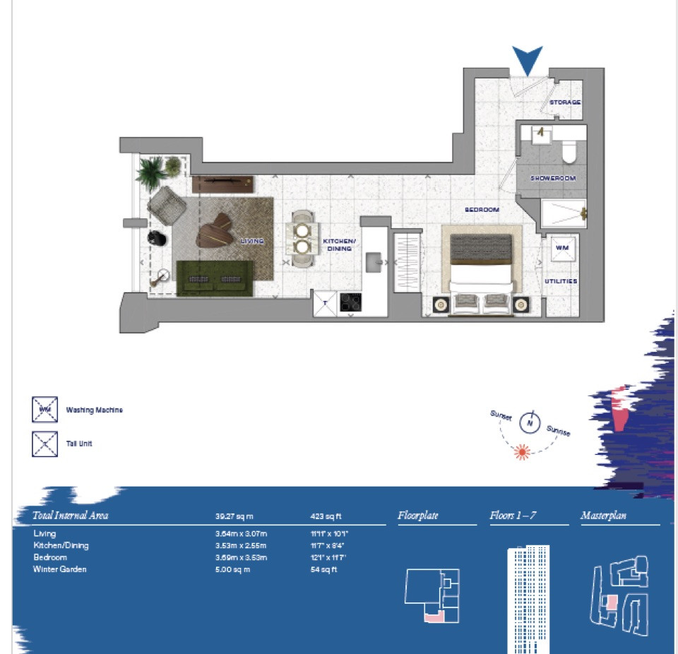 C1.05.06, Bouchon Point, London floorplan