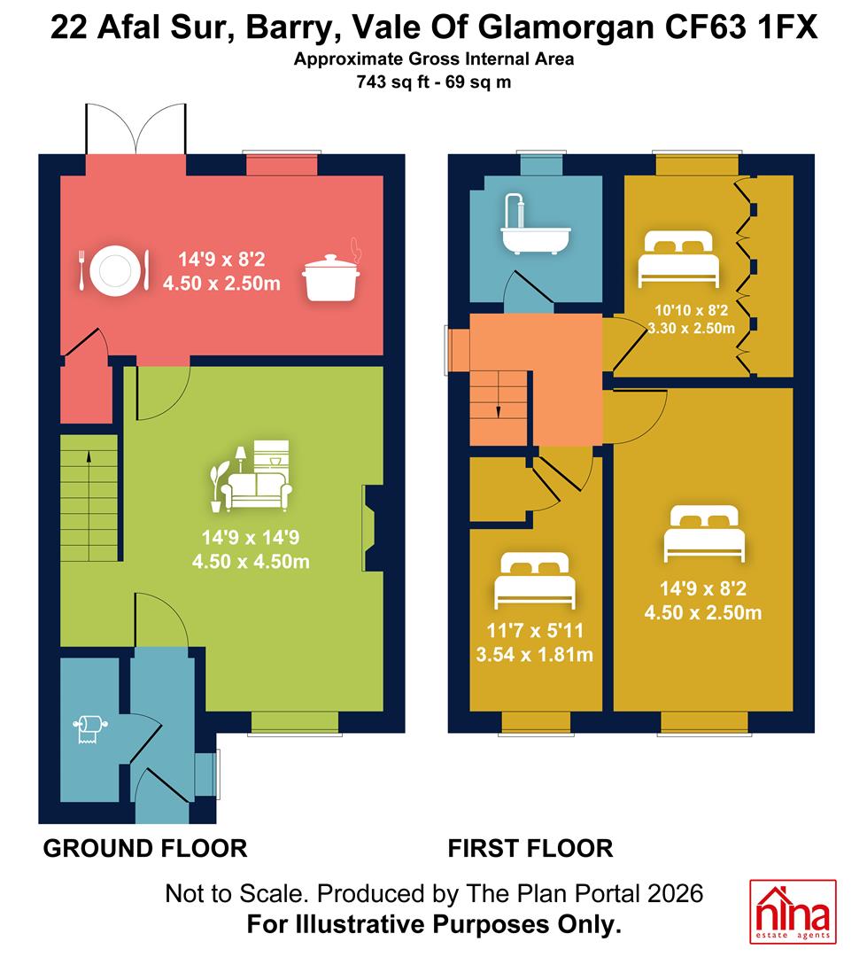 22, Afal Sur, Barry floorplan