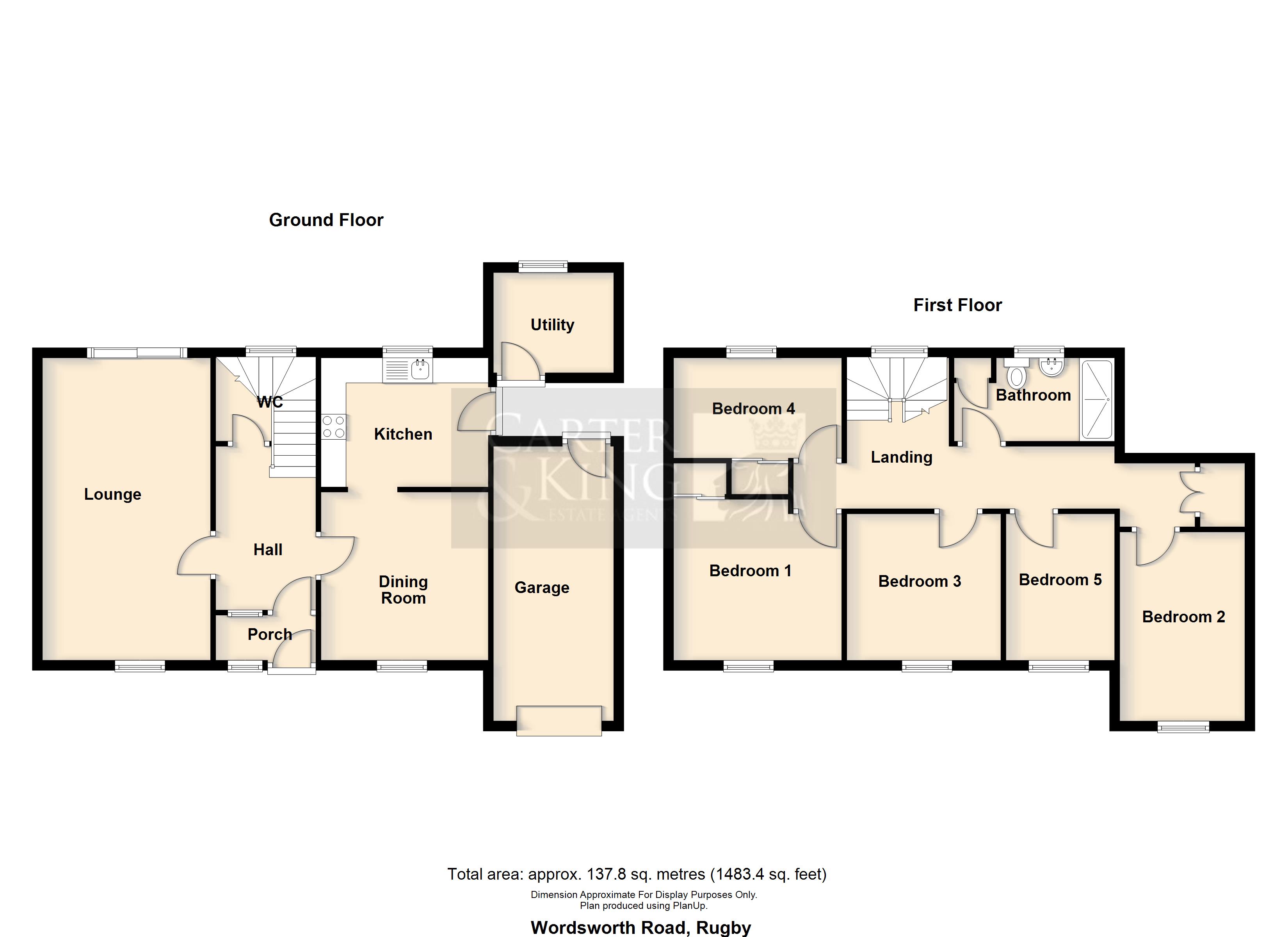 42, Wordsworth Road, Rugby floorplan