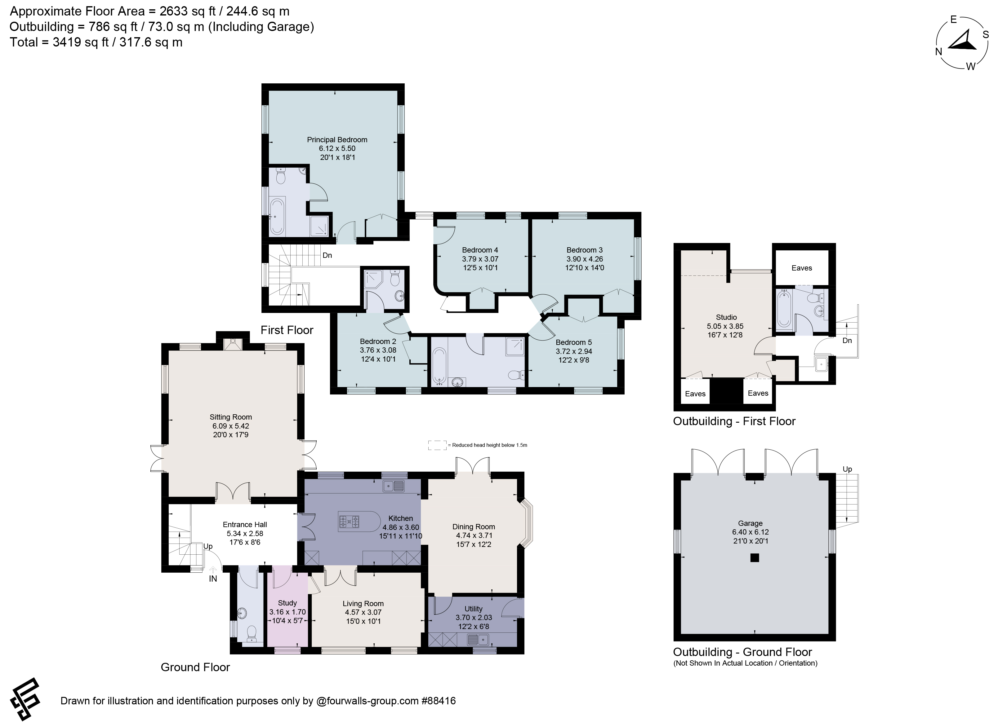 The Old Barn,, Gravelpits Lane, Guildford floorplan