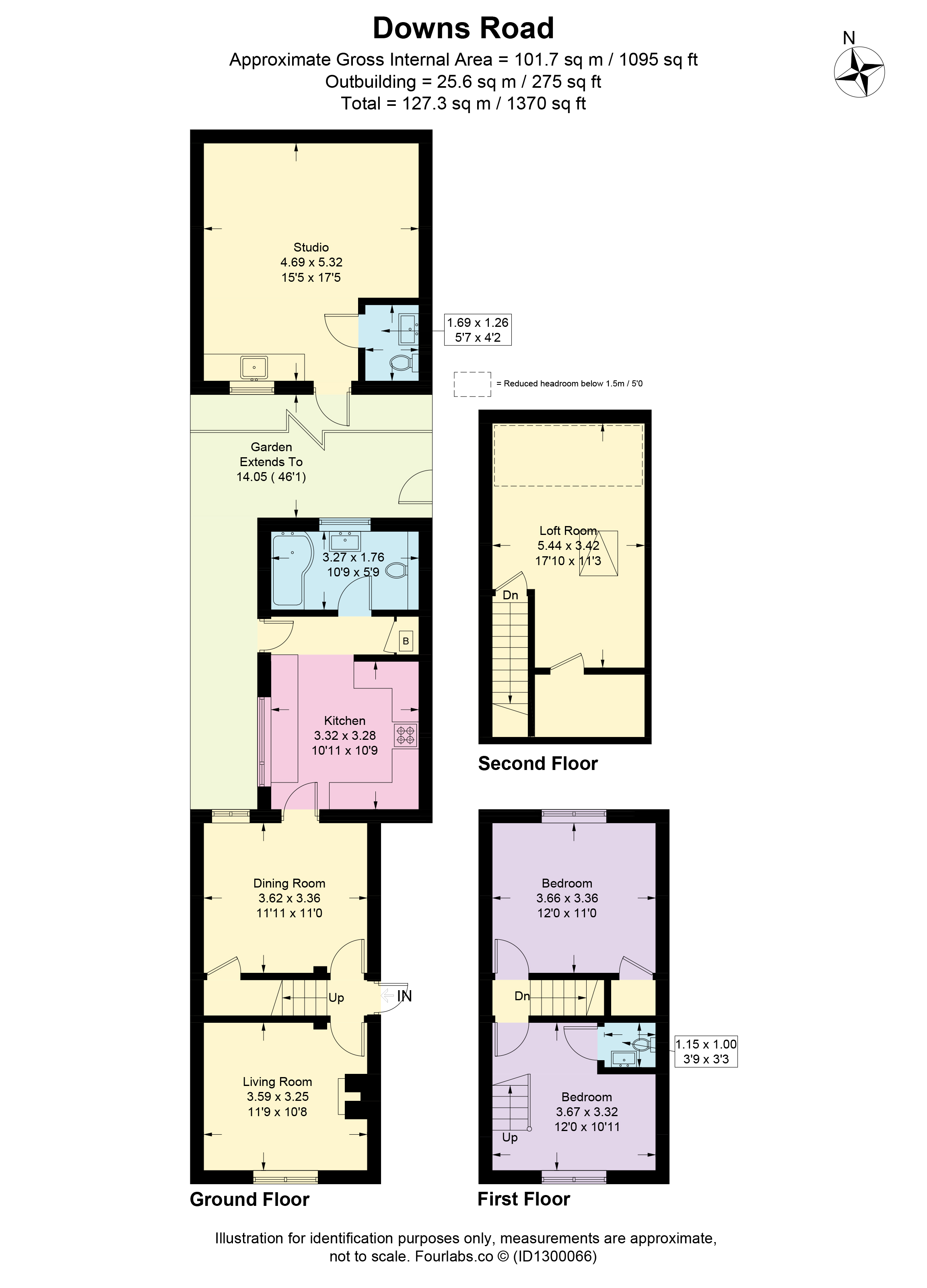 47 Downs Road, Sutton floorplan
