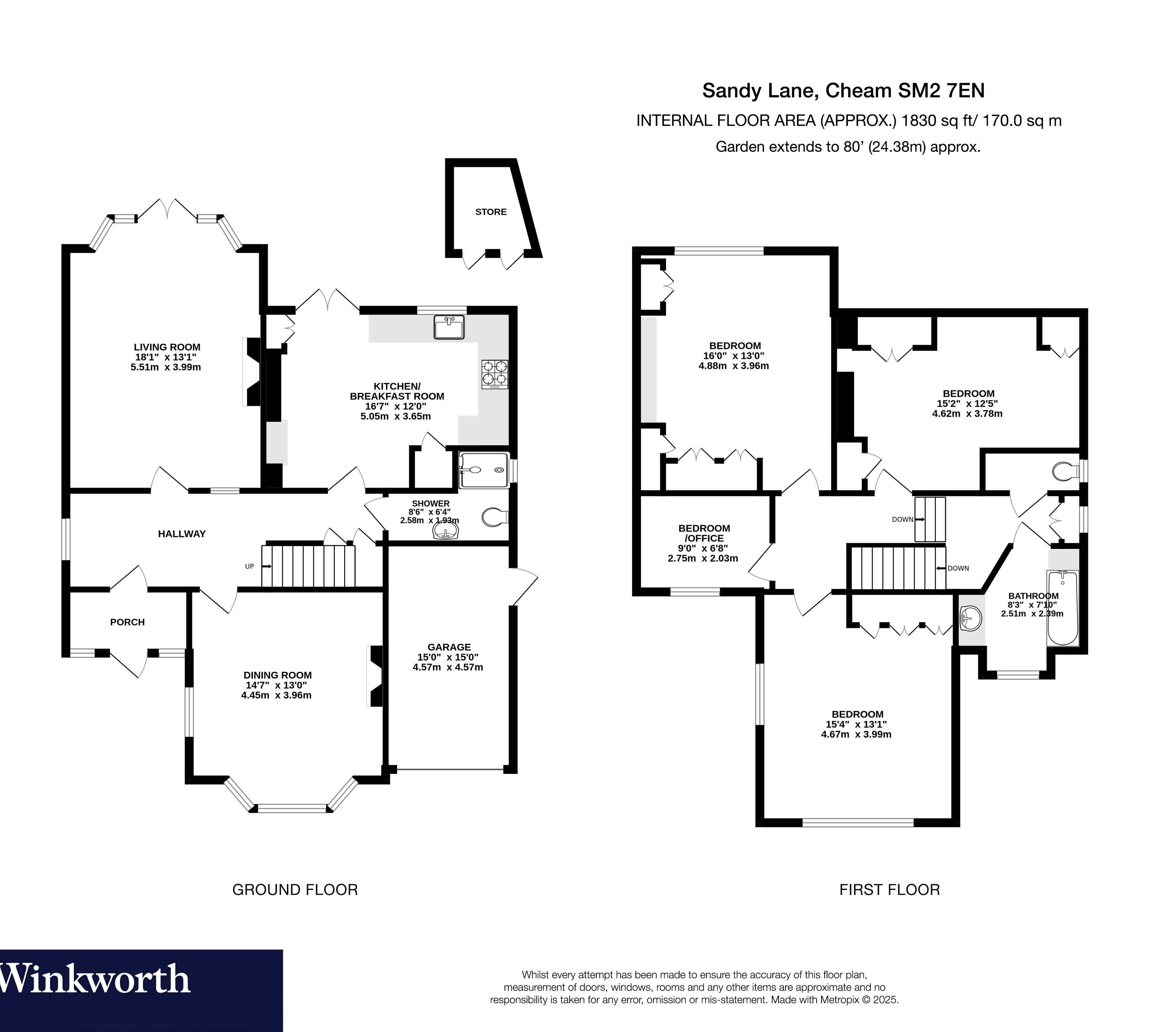 Sandy Lane, Cheam, Sutton, SM2 floorplan