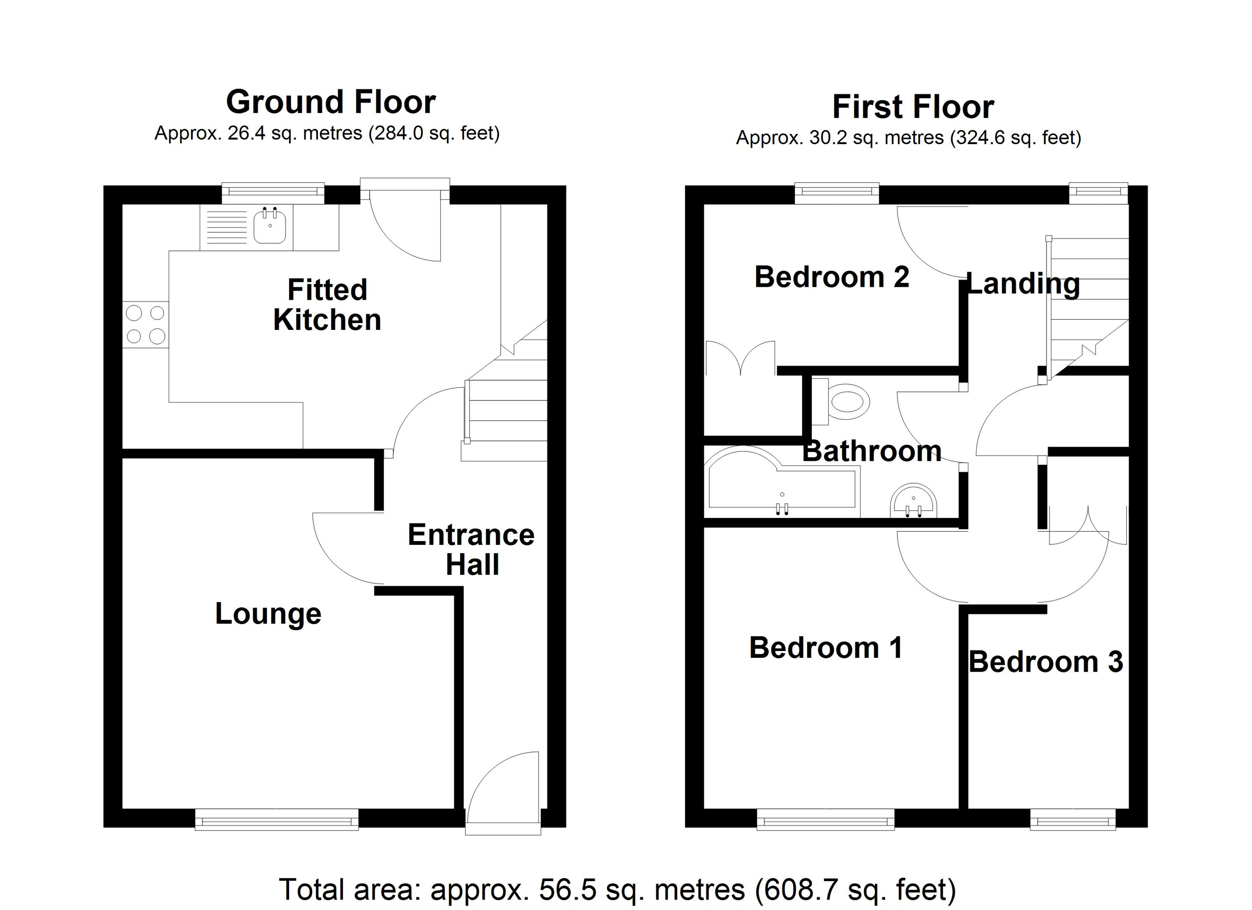 112 Bryntaf, Merthyr Tydfil floorplan