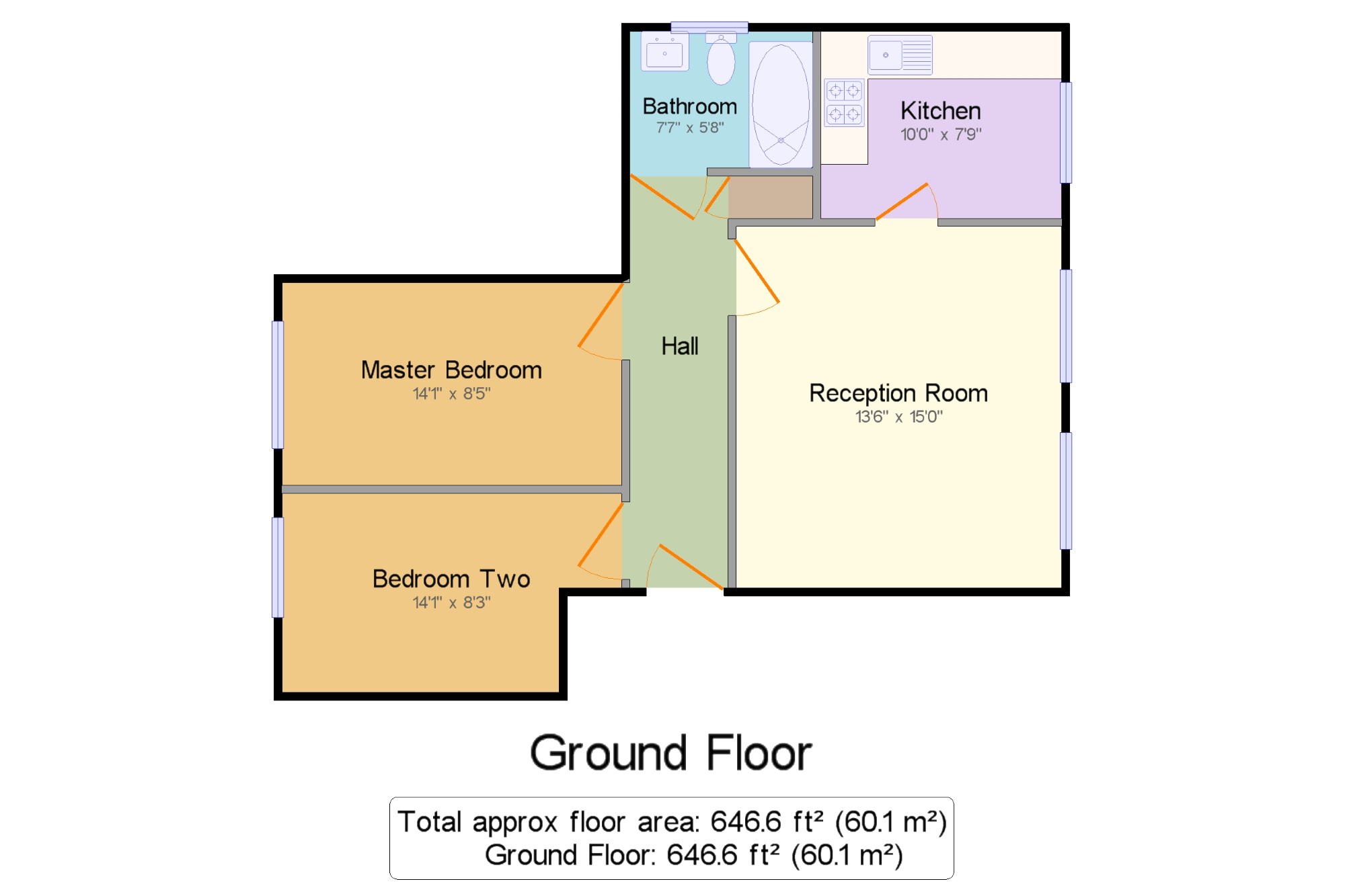 2 Bedrooms Flat for sale in Glenmere Row, Lee, London SE12