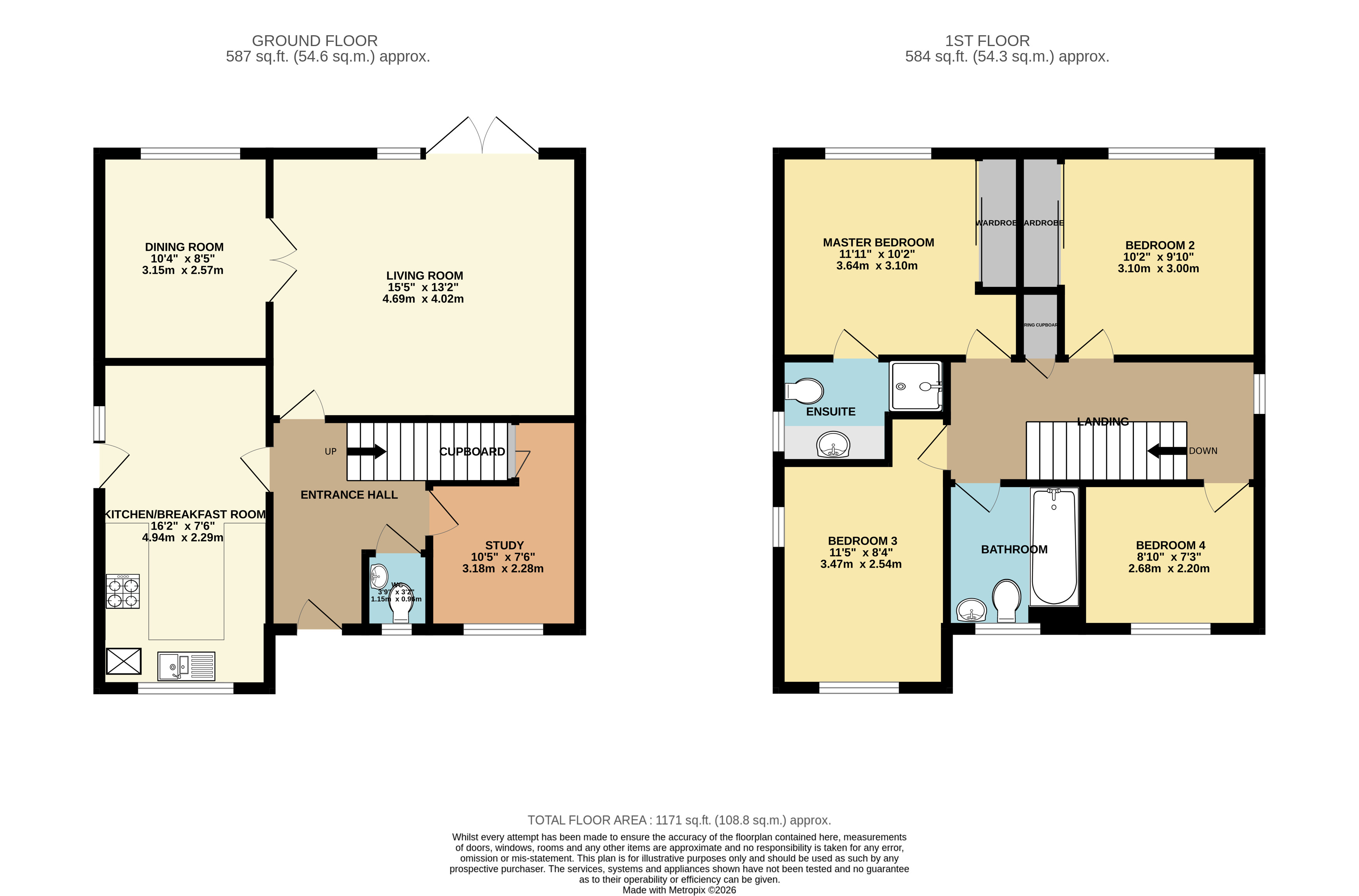 9, Foxglove Road, Seaton floorplan