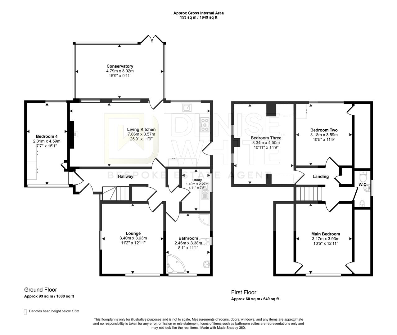 23, Errwood Avenue, Derbyshire floorplan