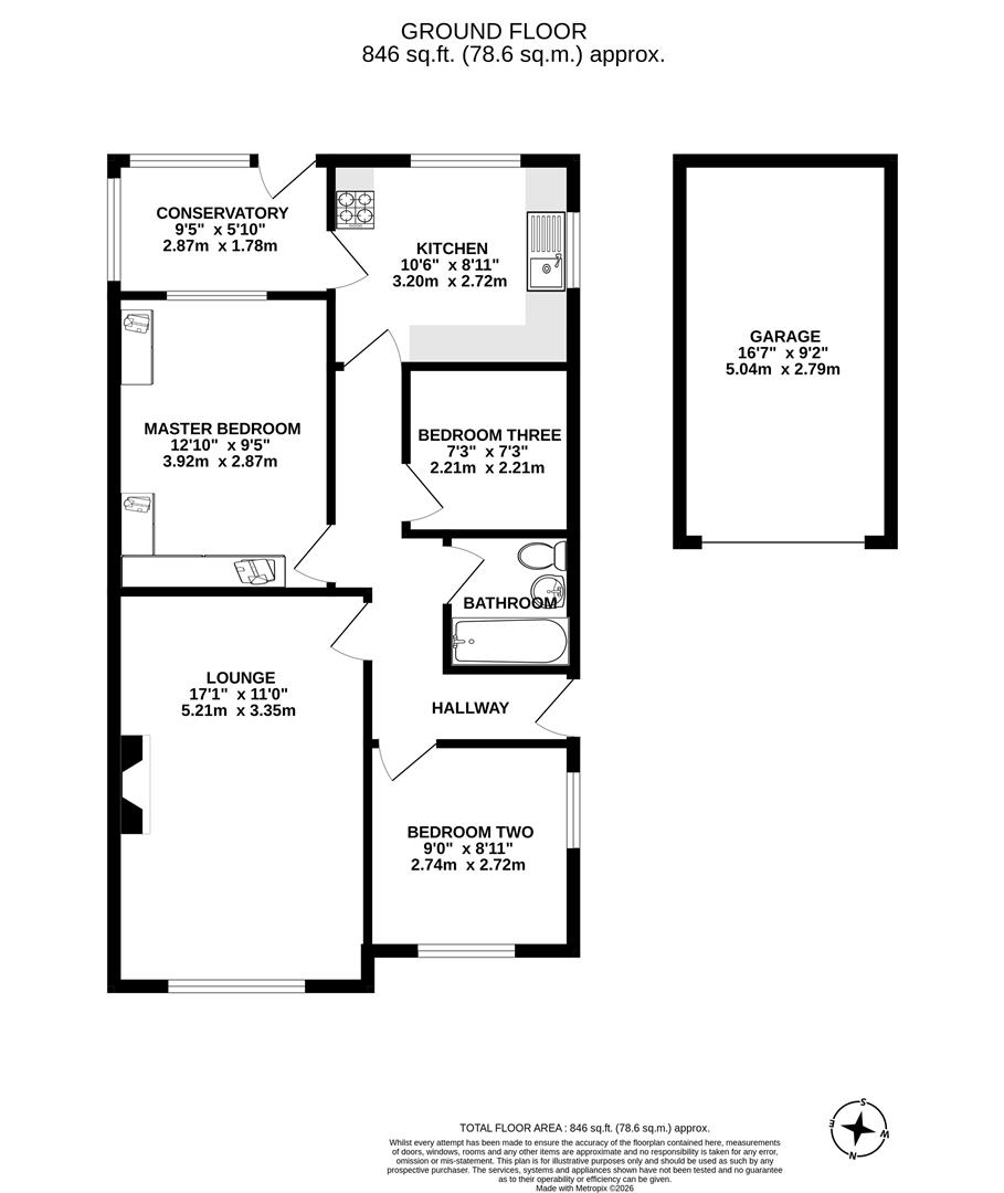 42, Melrose Avenue, Preston floorplan