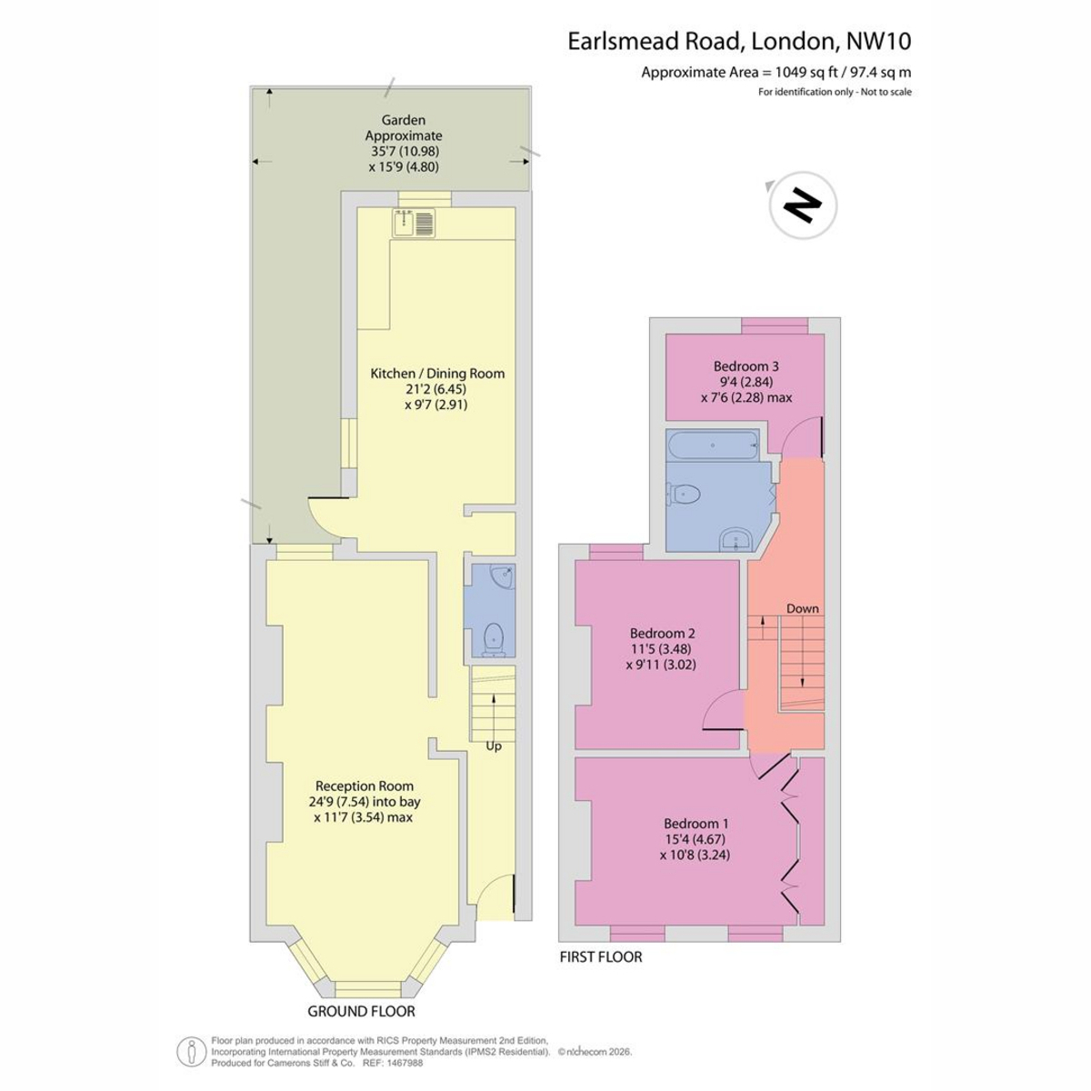 44, Earlsmead Road, London floorplan