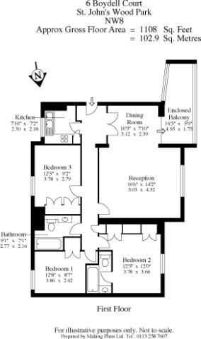 3 Bedrooms Flat to rent in St. John's Wood Park, St John's Wood, London NW8