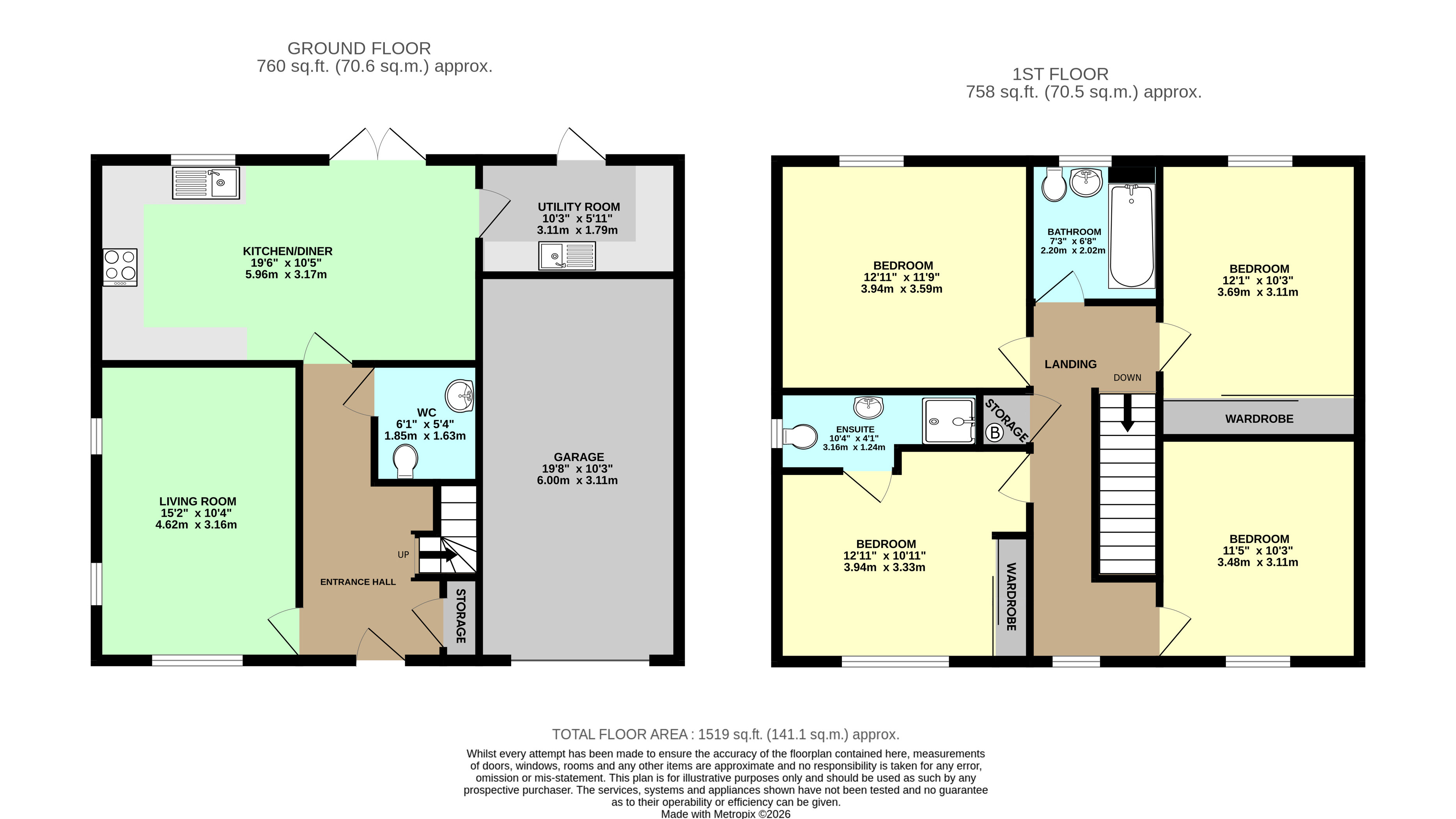 43, Orion Way, Doncaster floorplan