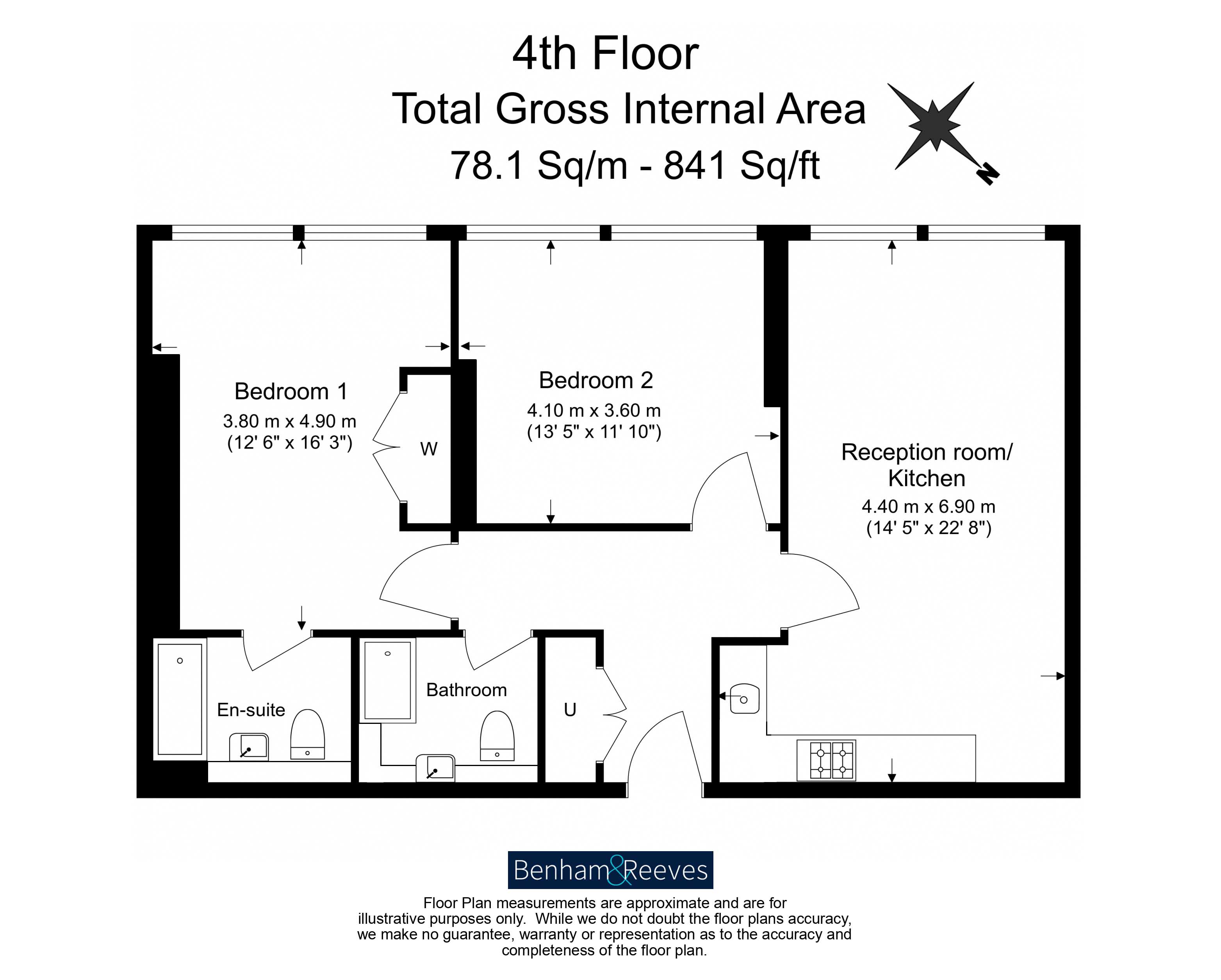 82 East Stand Apartments,, Highbury Stadium Square, London floorplan