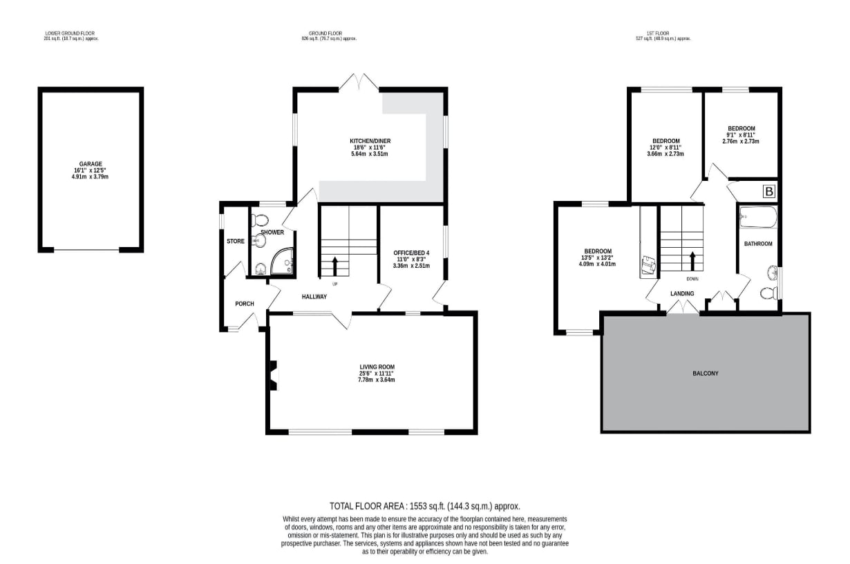 3, SOMERSET VIEW, OGMORE-BY-SEA floorplan
