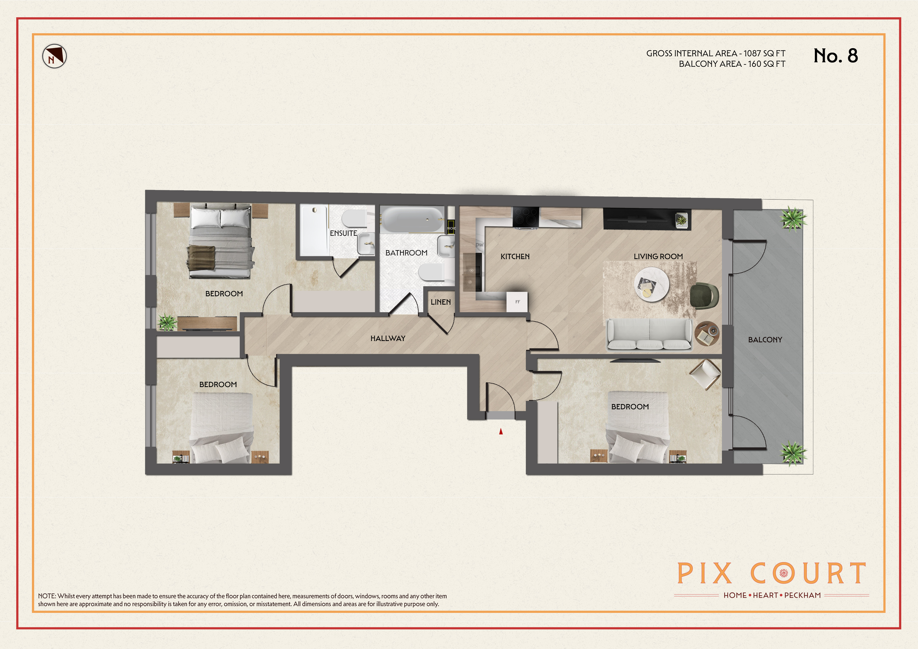PIX COURT, RYE LANE, London floorplan