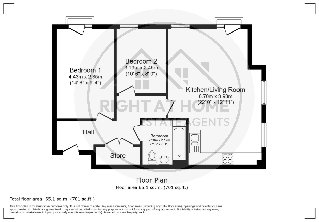 34, Rumbold Walk, Matford, Exeter EX2 0BJ floorplan