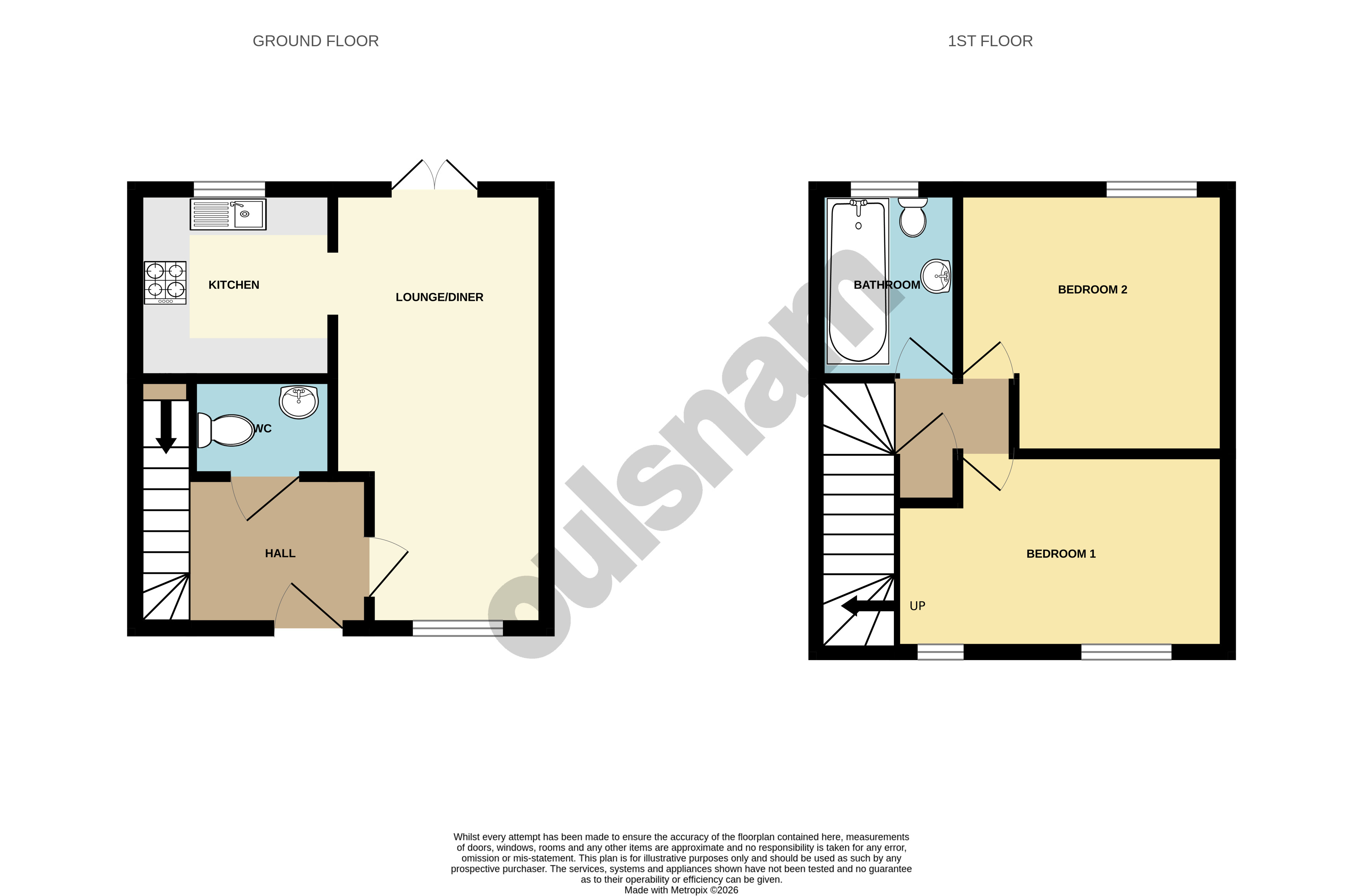 6, Hadmay Croft, Droitwich floorplan