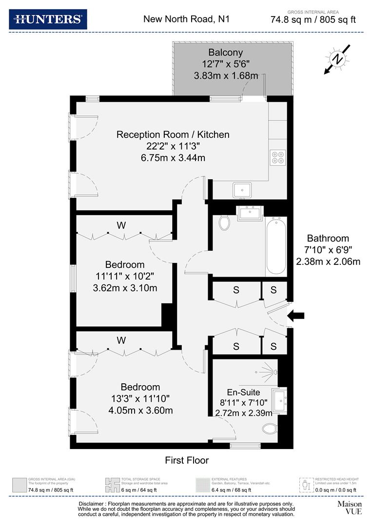 17 New North Road, London floorplan