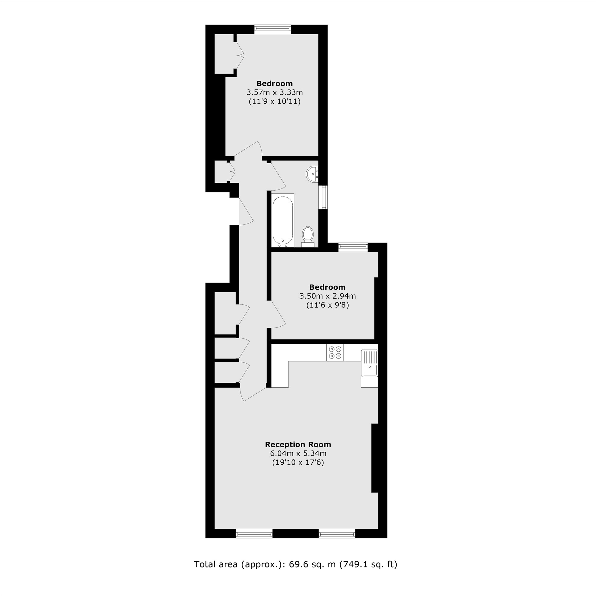 Flat 2, 37-38, Haven Green, London floorplan