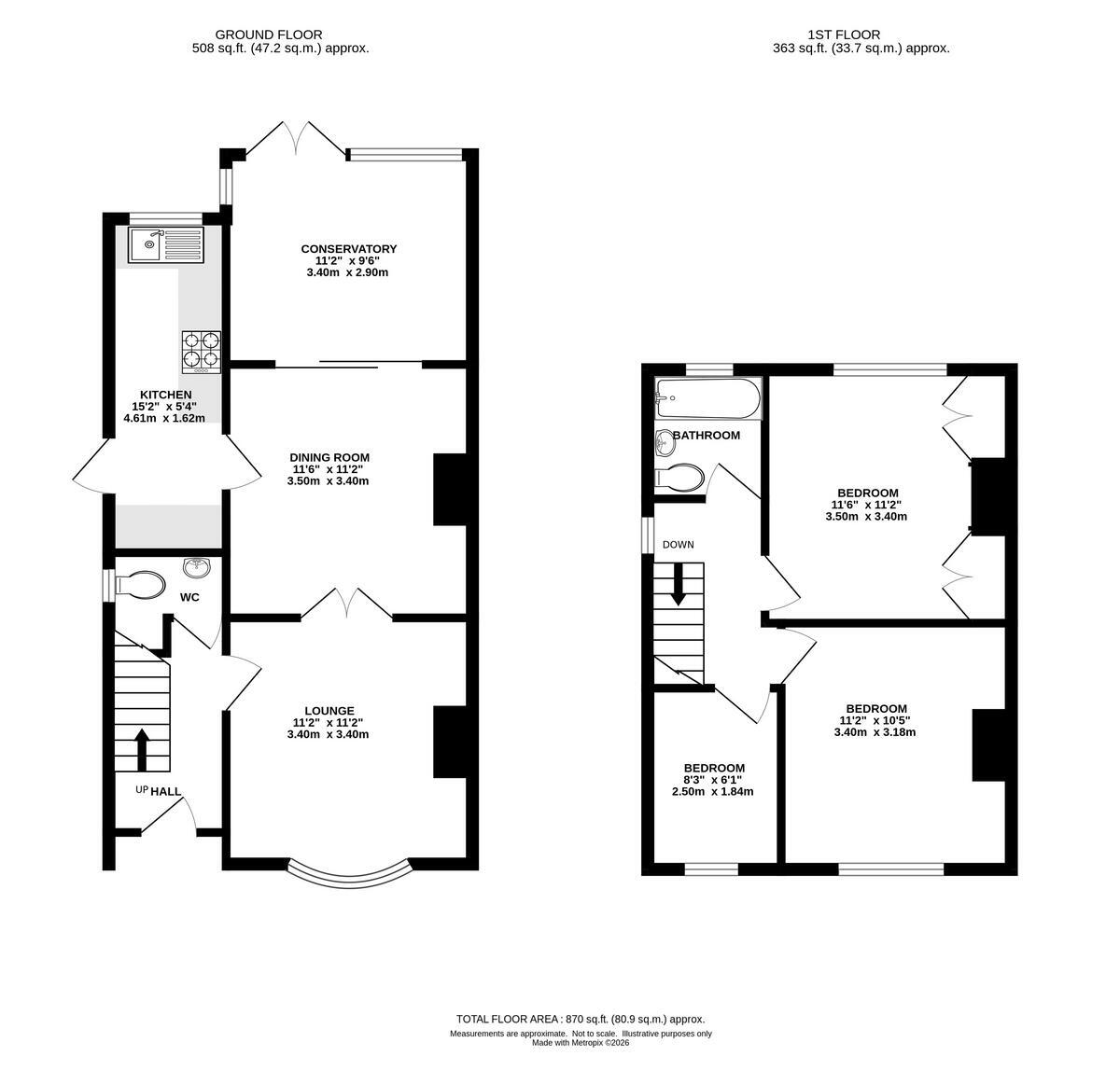 25, Mill End, Kenilworth floorplan
