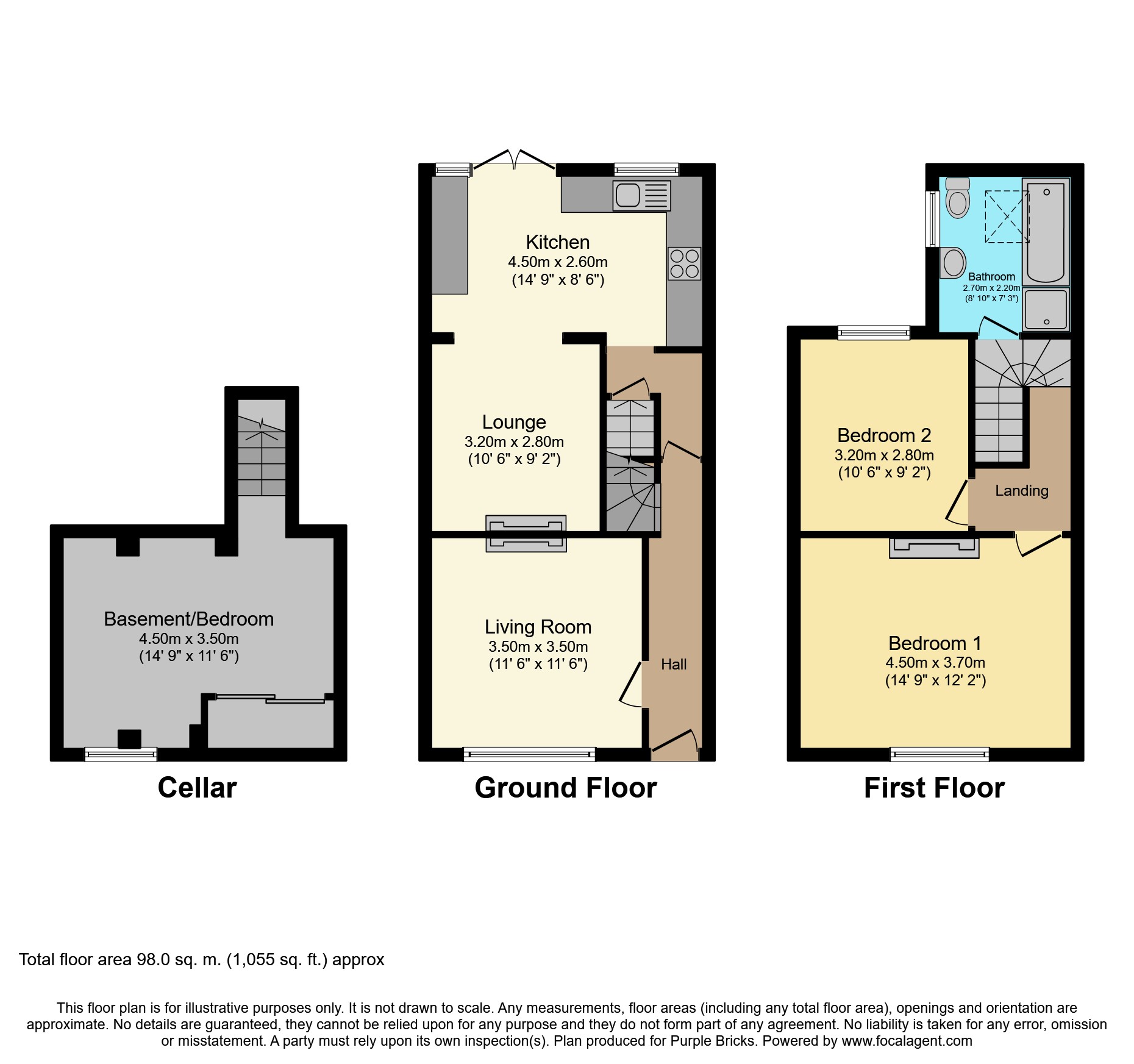 3 Bedrooms Terraced house for sale in Smith Street, Watford WD18