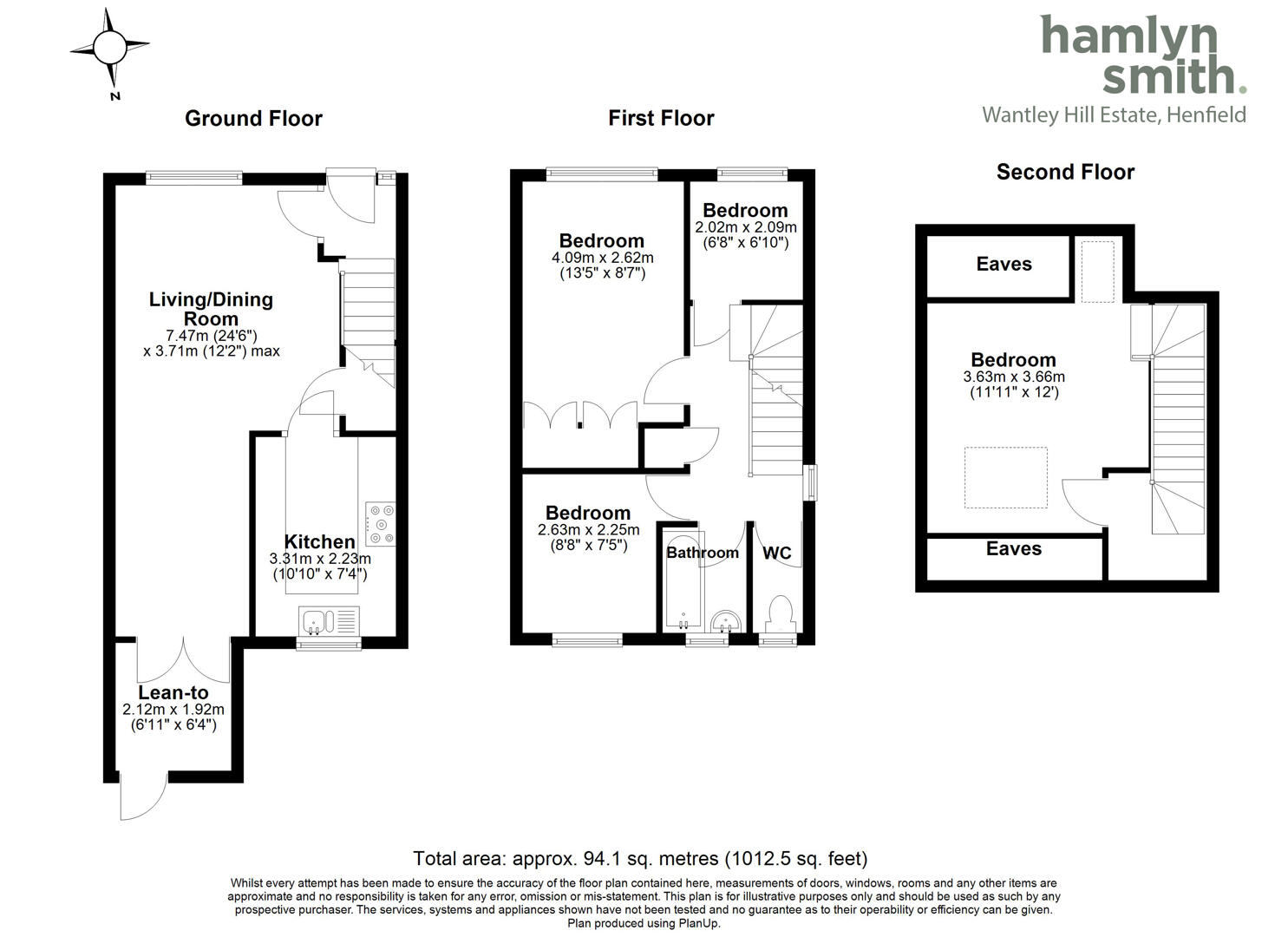 142, Wantley Hill Estate, Henfield floorplan