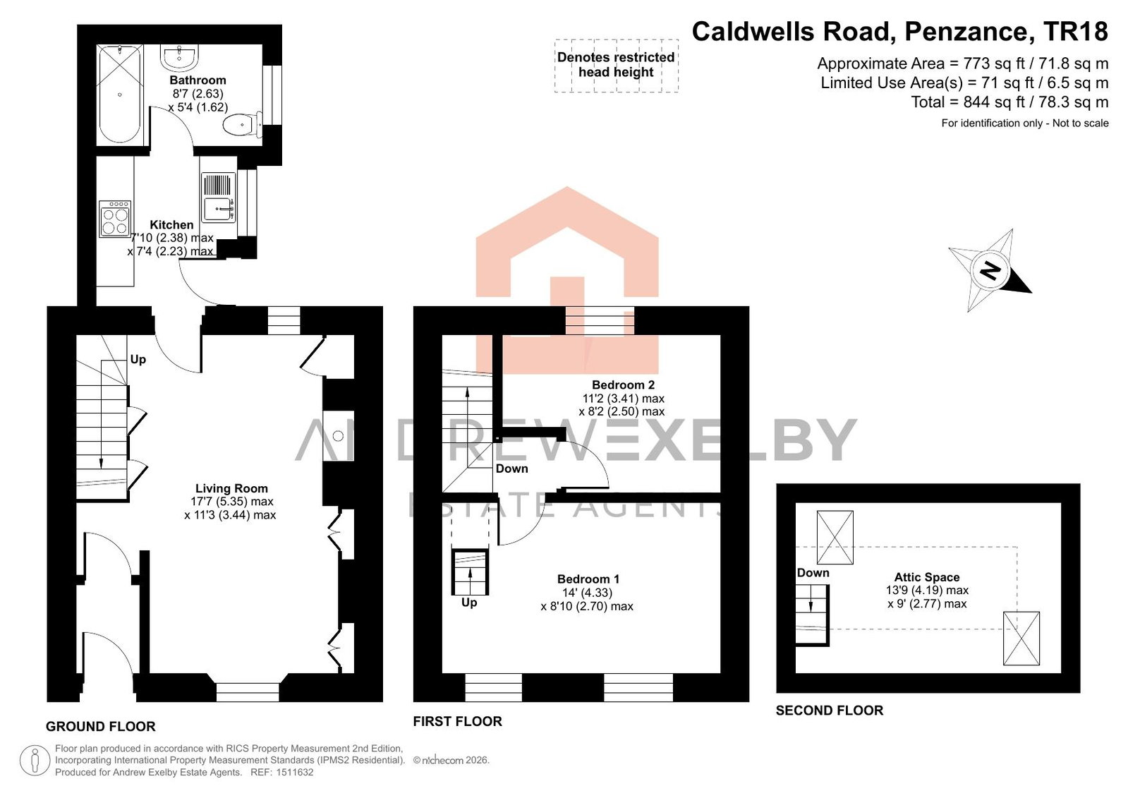 5, Caldwells Road, Penzance floorplan