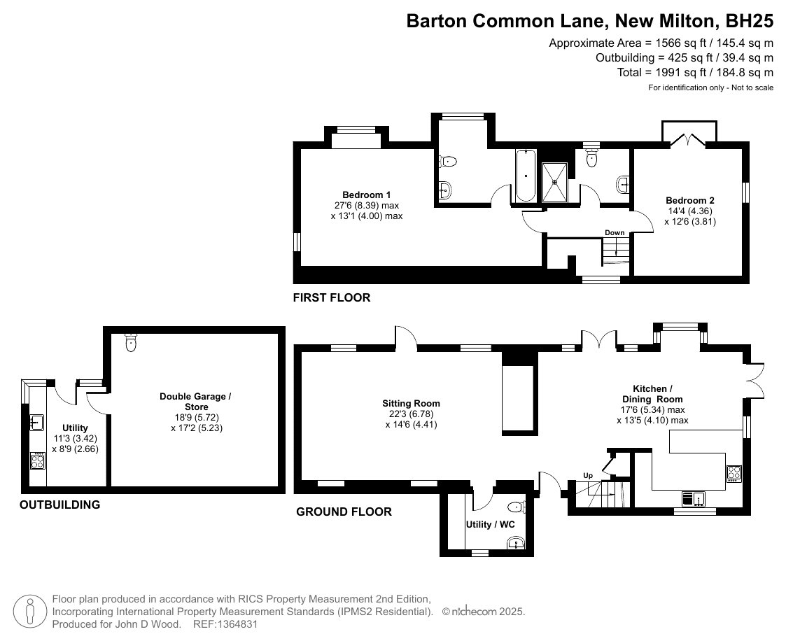 Peppercorn Cottage, 44, Barton Common Lane, Hampshire floorplan