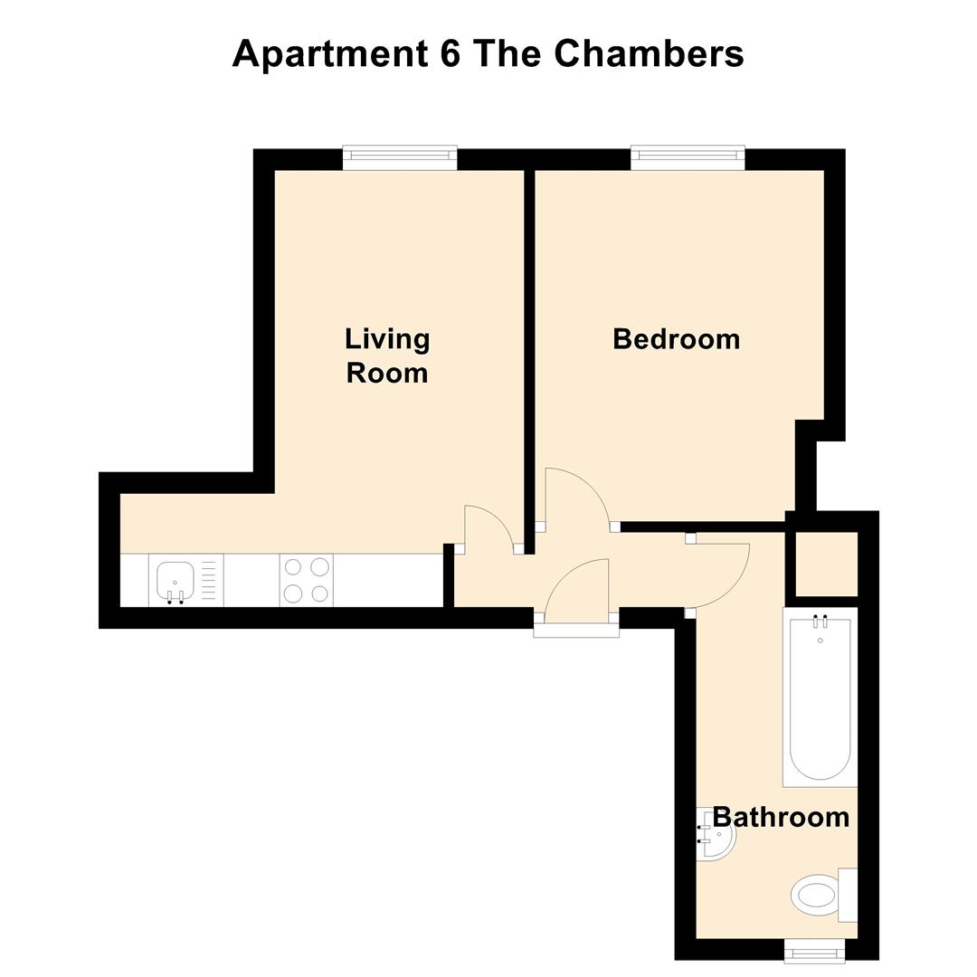 1 Bedrooms Flat to rent in Crown Street, Halifax HX1