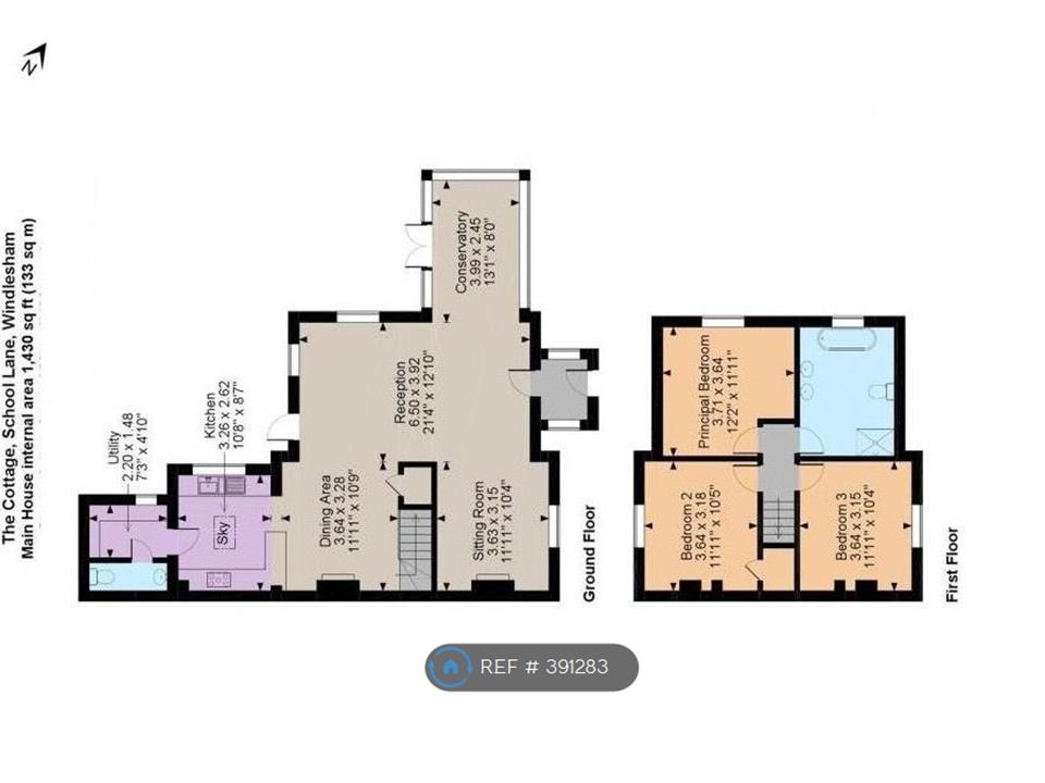 3 Bedrooms Semi-detached house to rent in School Lane, Windlesham GU20