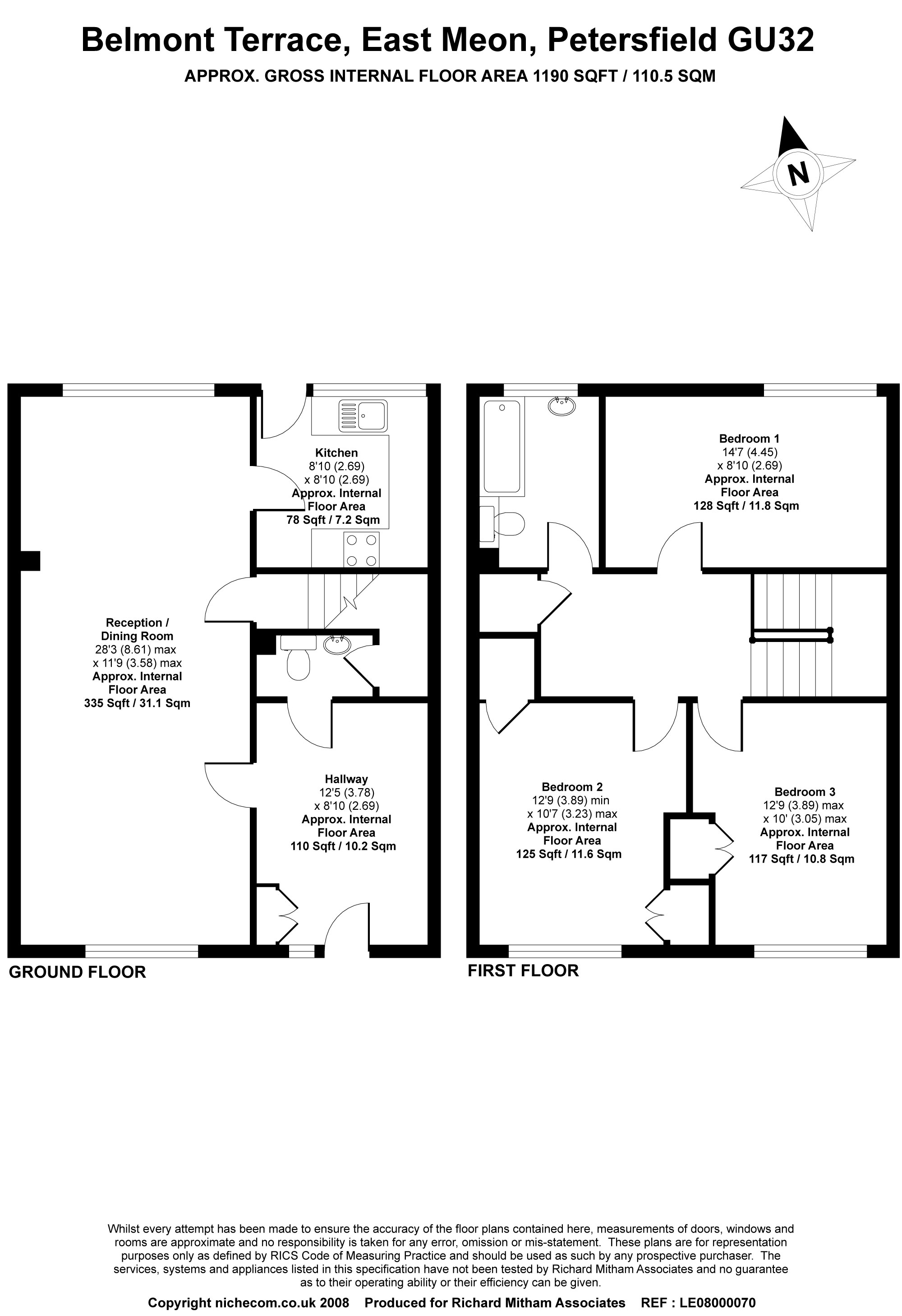 3 Bedrooms Terraced house to rent in Belmont Terrace, East Meon, Hampshire GU32