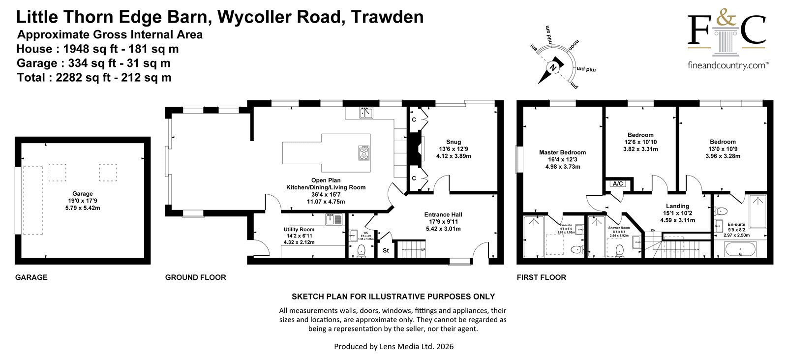 Little Thorn Edge Barn,, Wycoller Road, Colne floorplan