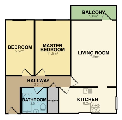 2 Bedrooms Flat to rent in 123 Devonshire Road, London SE23